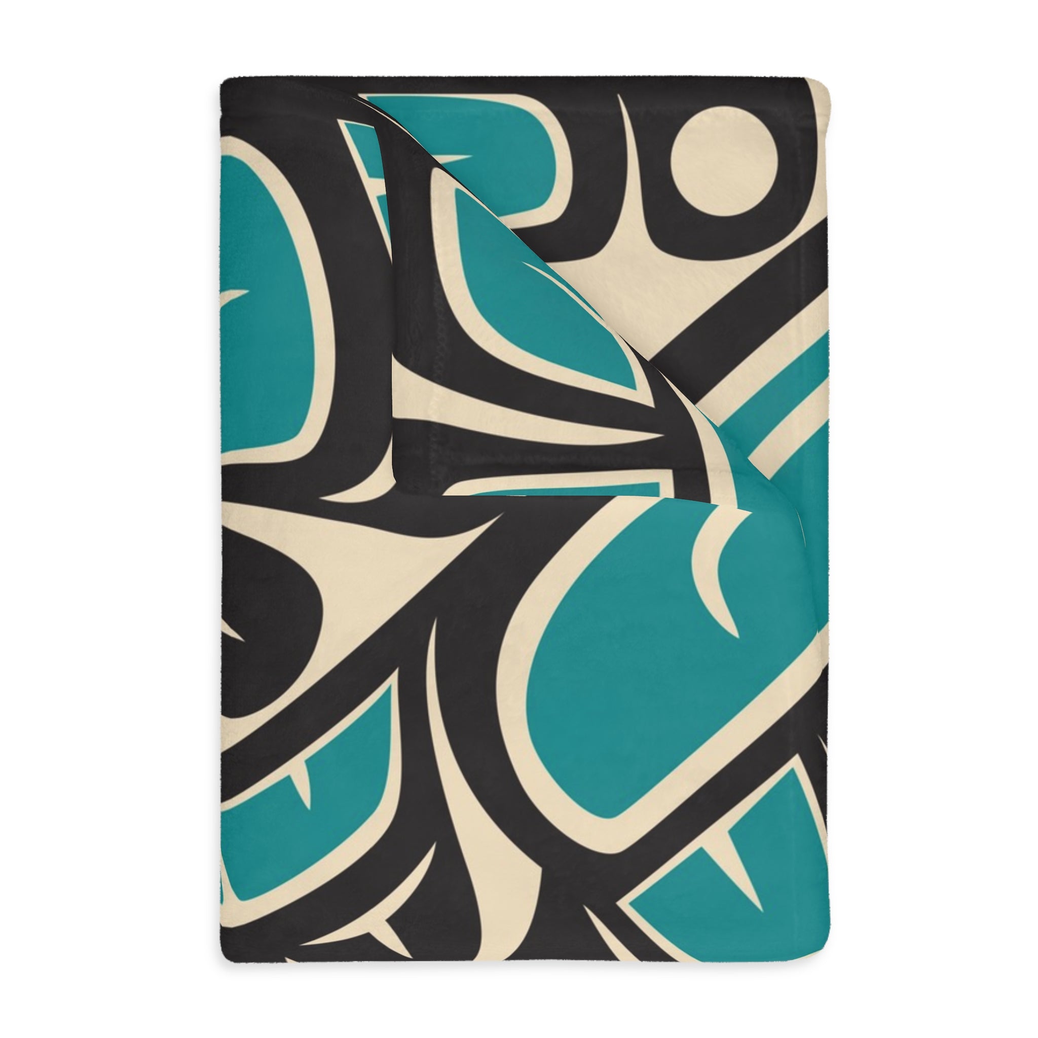 Reversible Plush Blanket - Classic Tribal Hummingbird - Northern Spiritlines™