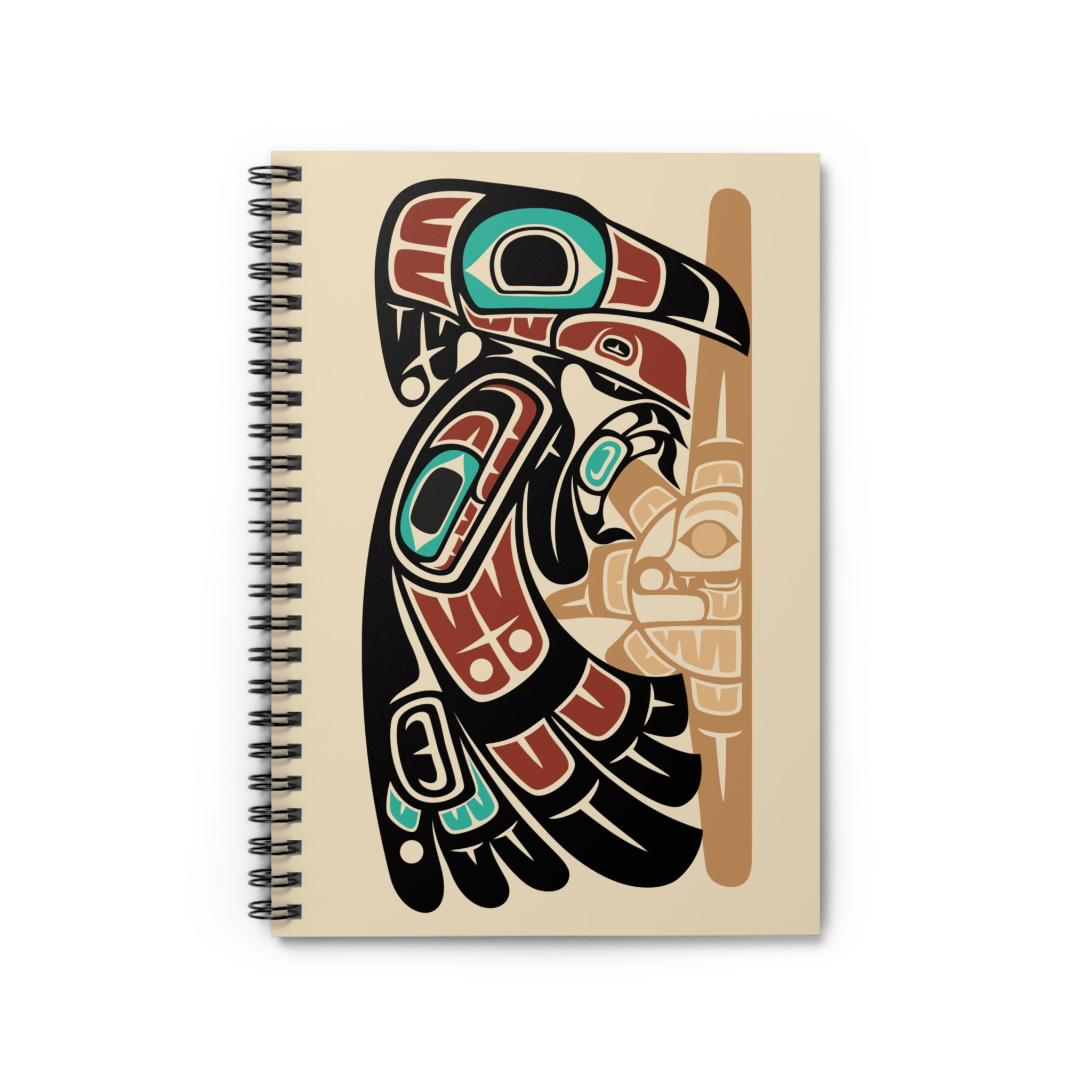 Journal - Spiral Bound | Tribal Raven & Sun | Signature Collection