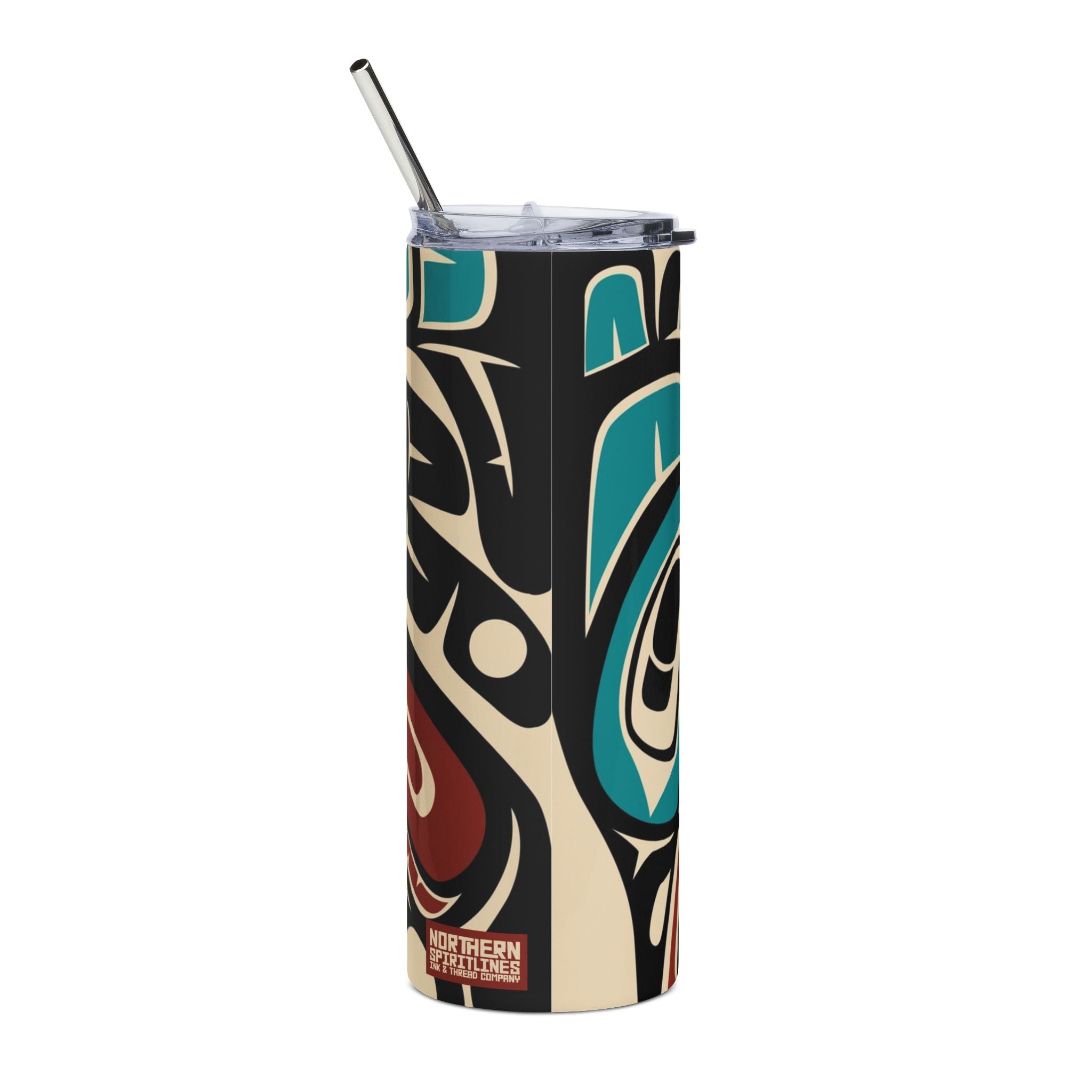 20 oz. Slim Tumbler w/ Straw | Tribal Hummingbird | Signature Collection