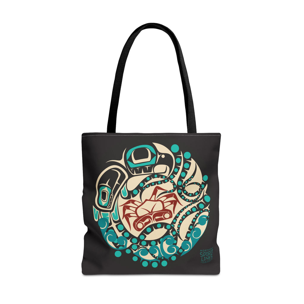 Canvas Tote Bag - Classic Tribal Octopus Print - Northern Spiritlines™