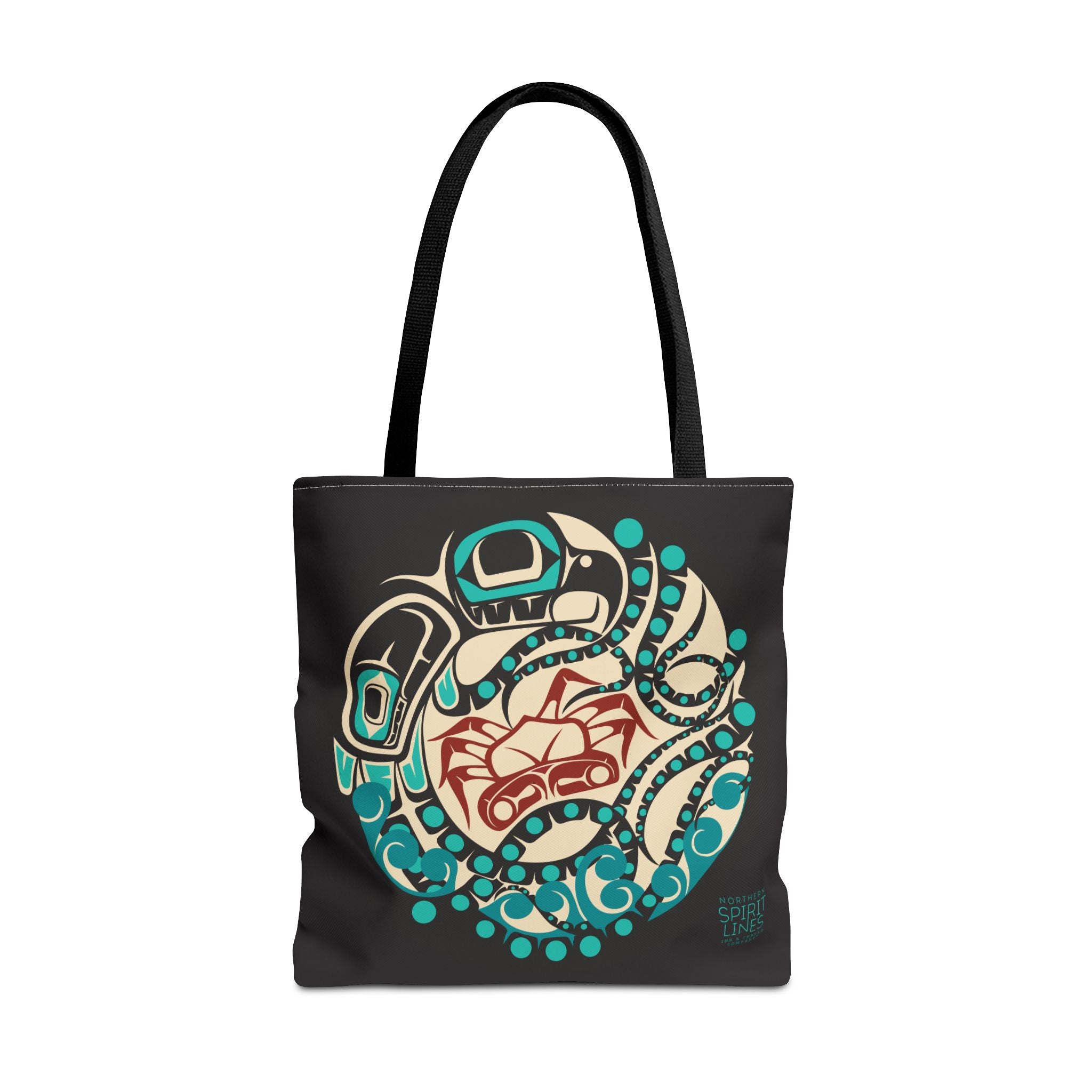 Canvas Tote Bag - Classic Tribal Octopus Print - Northern Spiritlines™