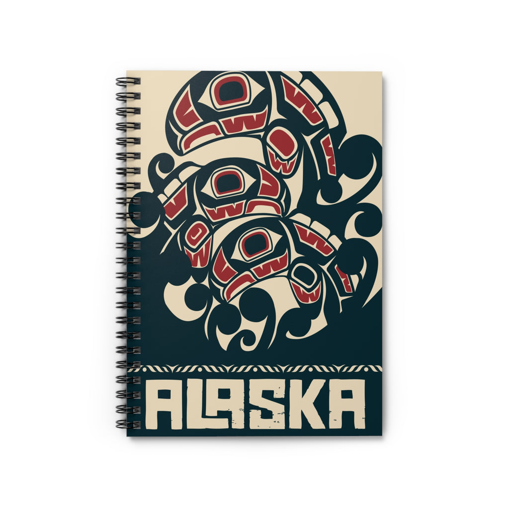Spiral Notebook, Journal |  Alaska Tribal Salmon | Stateline™ Collection