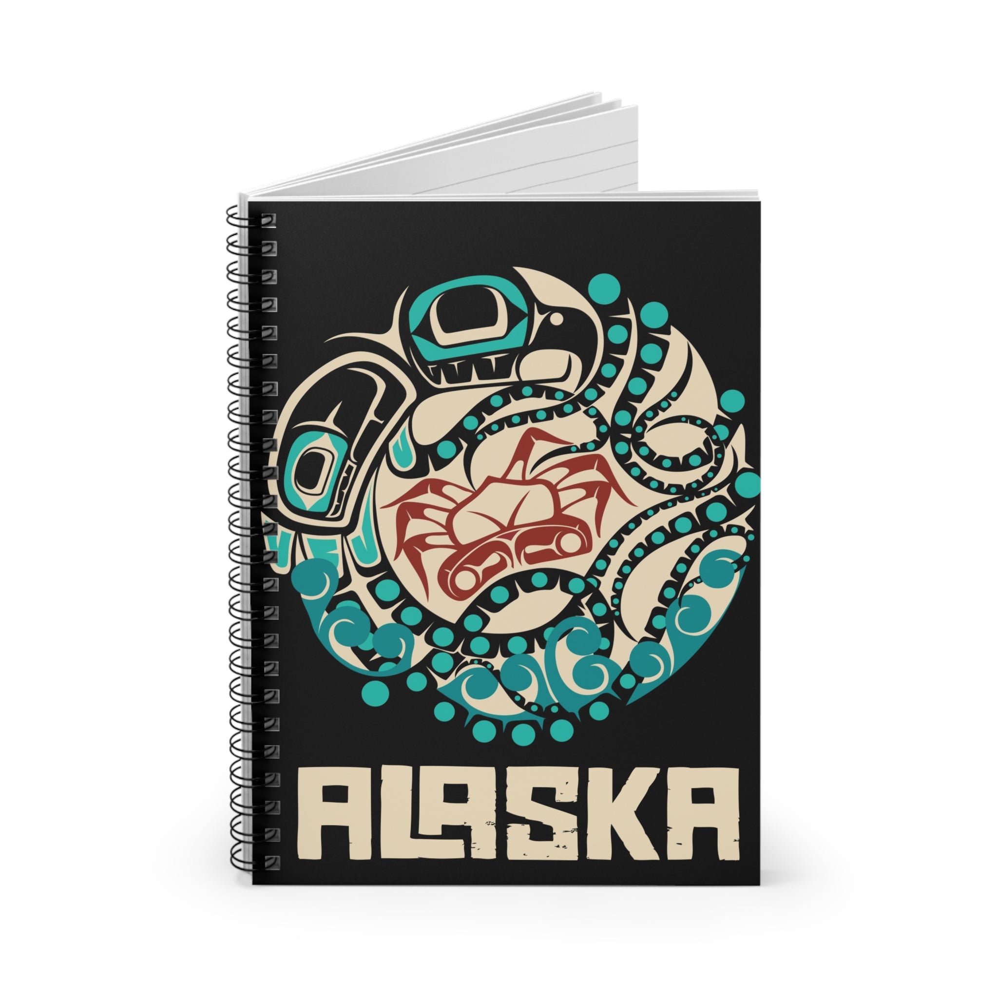 Spiral Notebook, Journal |  Alaska Tribal Octopus | Stateline™ Collection