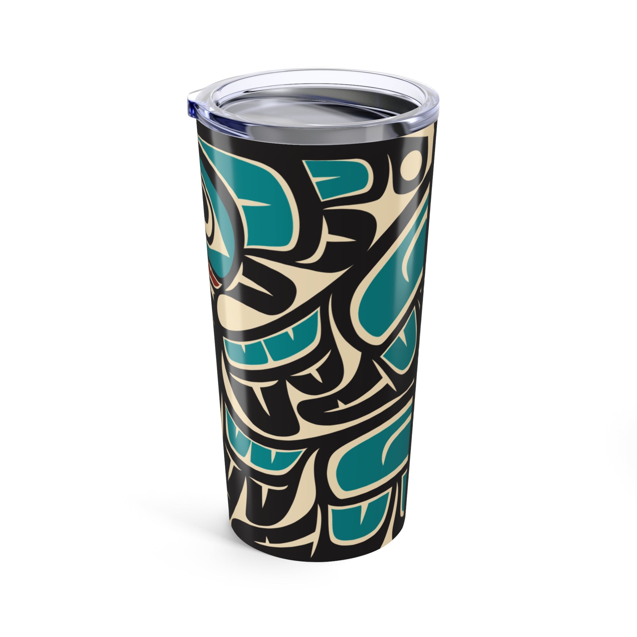 20 oz. Stainless Steel Tumbler w/ Lid - Classic Tribal Hummingbird Print - Northern Spiritlines™