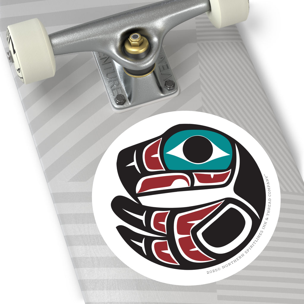 Vinyl Sticker Indoor/Outdoor - Round Tribal Eagle - Northern Spiritlines™