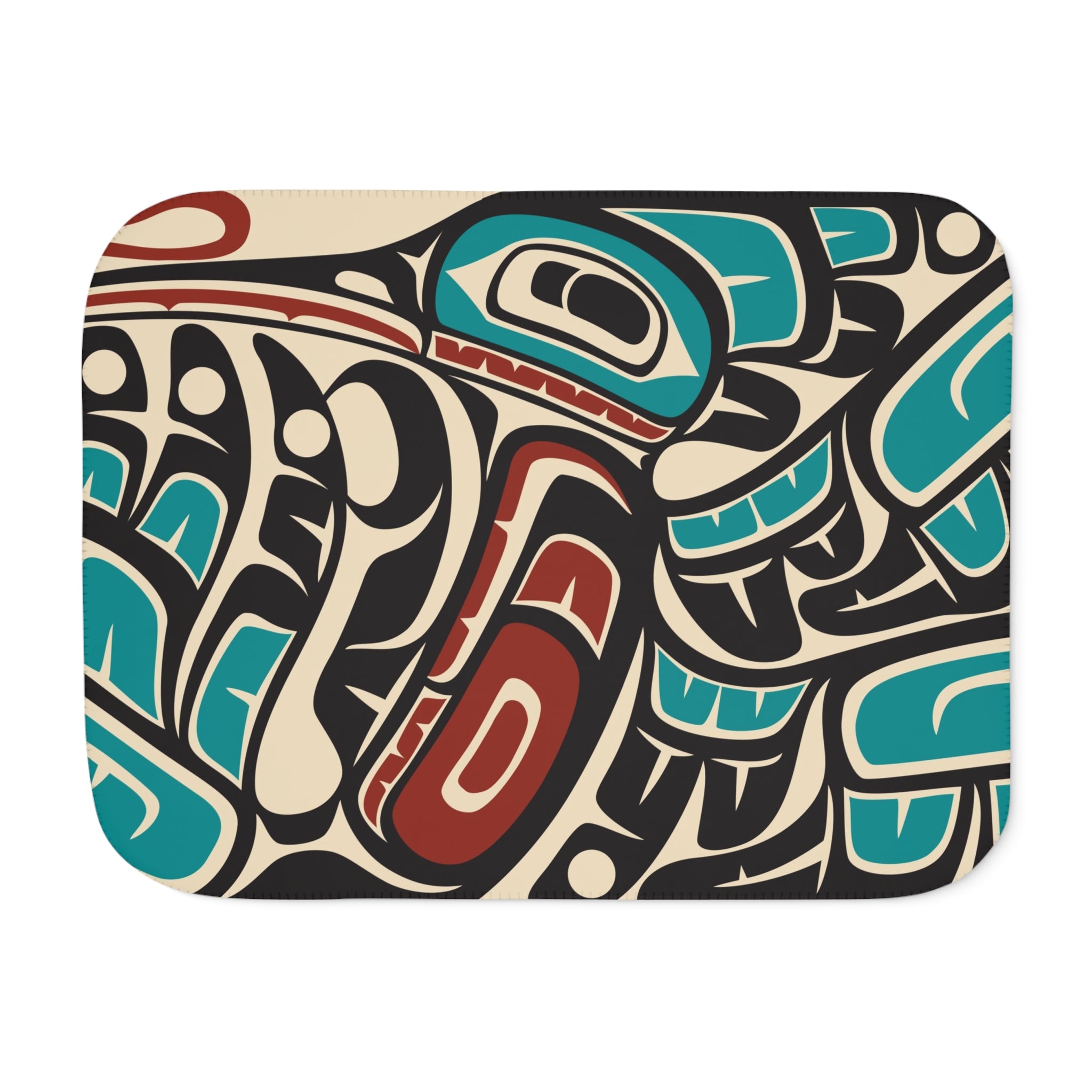 Sherpa Fleece Blanket - Classic Tribal Hummingbird - Northern Spiritlines™