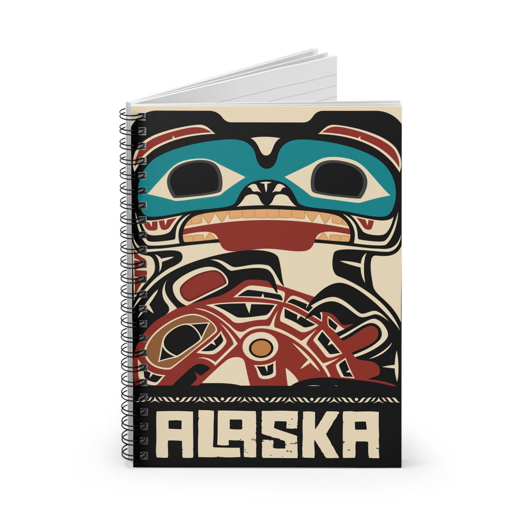 Journal - Spiral Bound |  Alaska Tribal Bear & Salmon | Stateline™ Collection