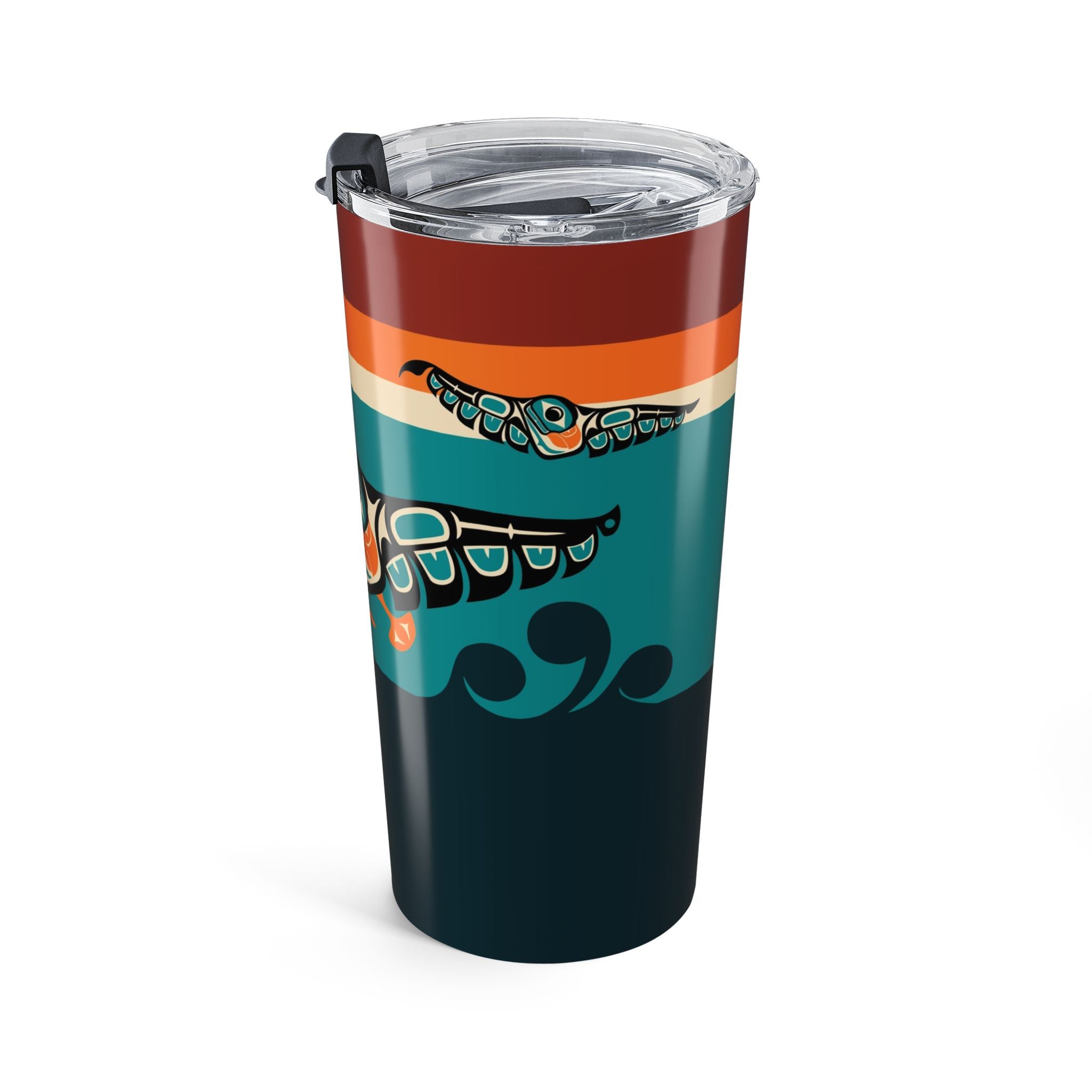 20 oz. Travel Tumbler | Classic Tribal Puffins | Signature Collection