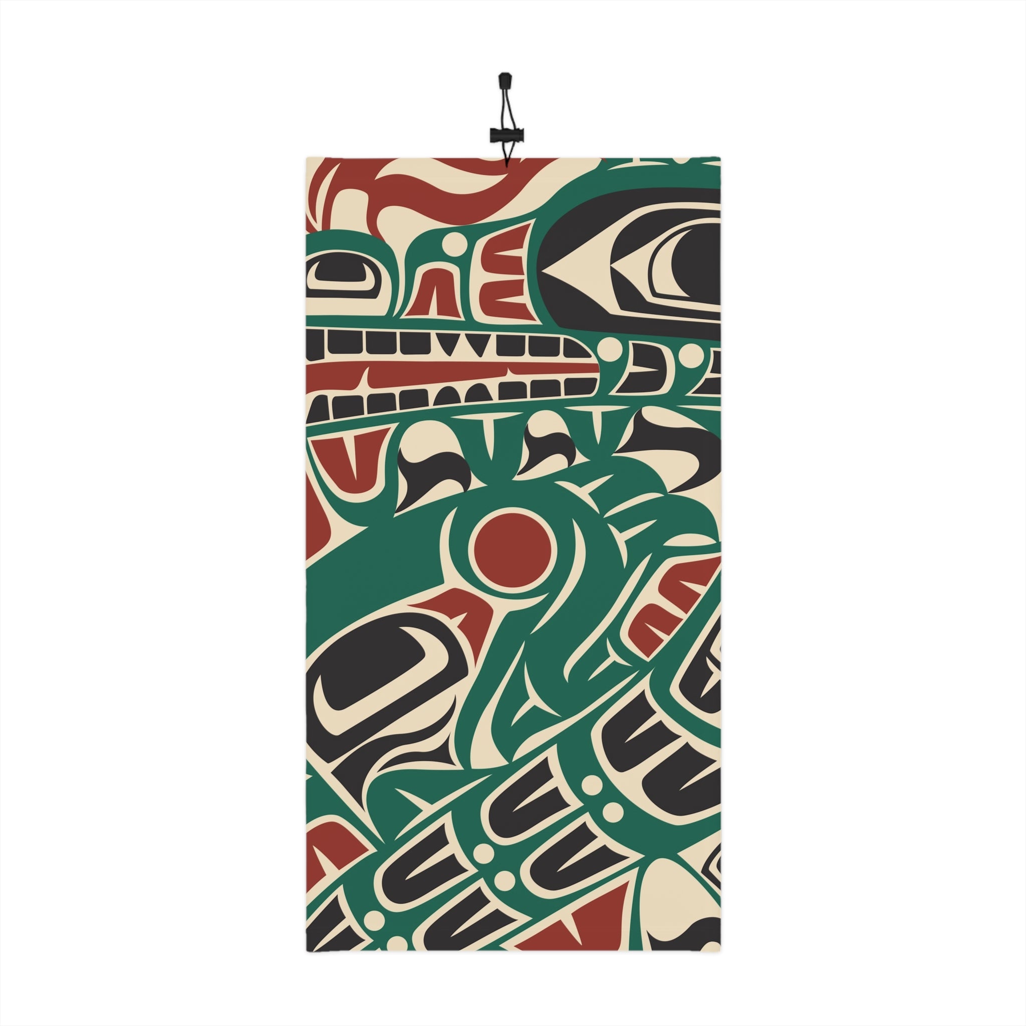 Neck Gaiter, Headband with Drawstring - Classic Tribal Sea Monster - Northern Spiritlines™