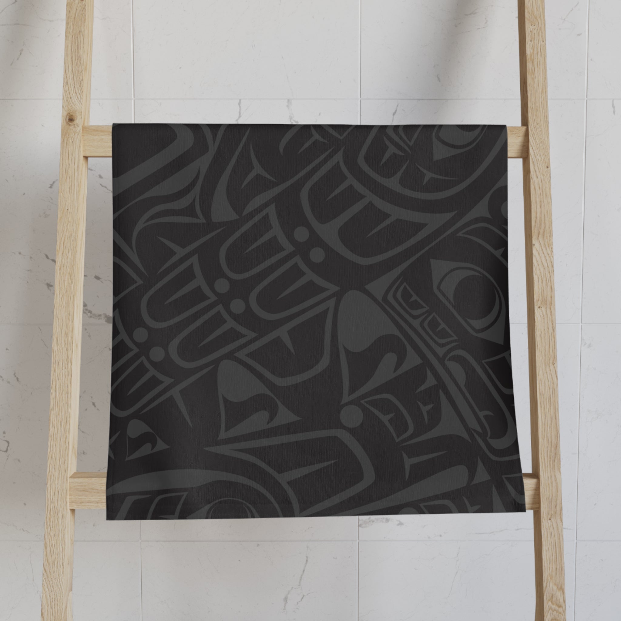 16x28" Polycotton Hand Towel - Classic Tribal Smoky Print - Northern Spiritlines™