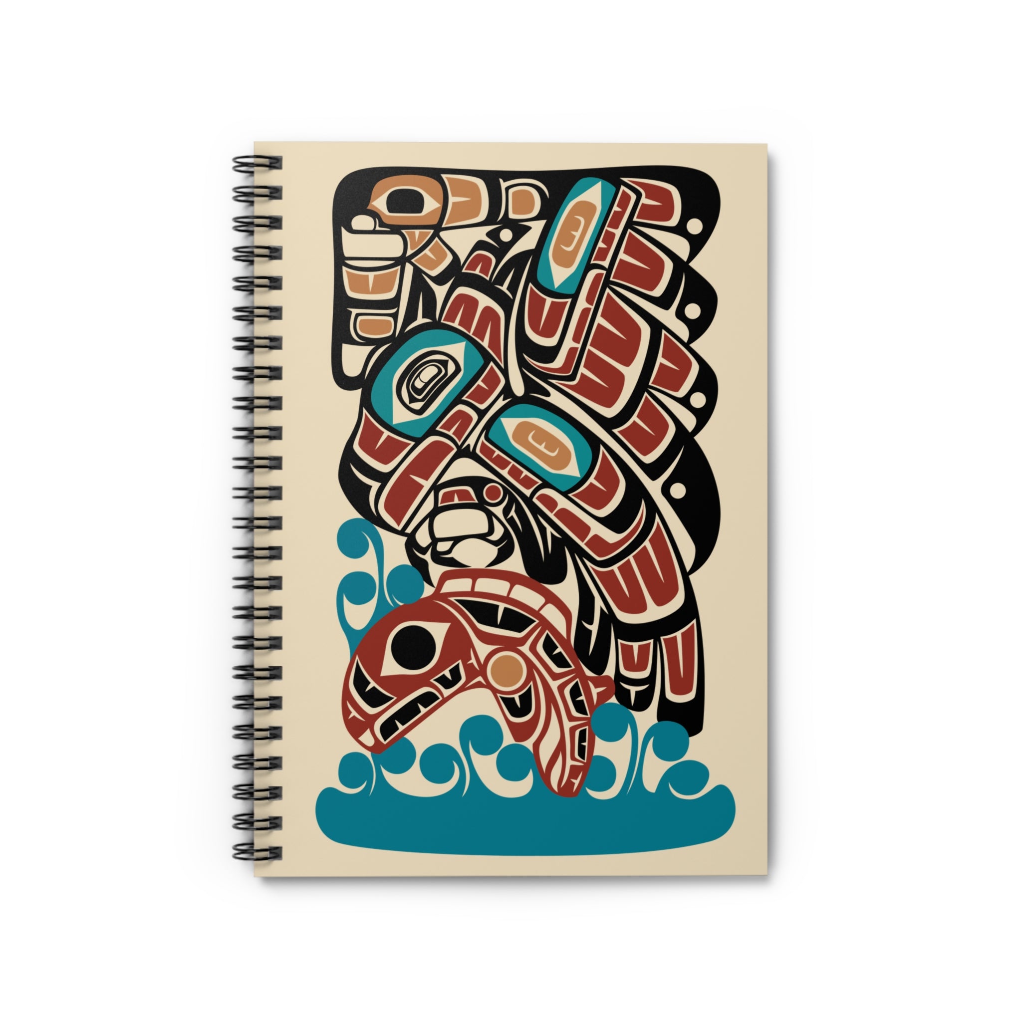 Journal - Spiral Bound | Classic Tribal Eagle & Salmon | Signature Collection