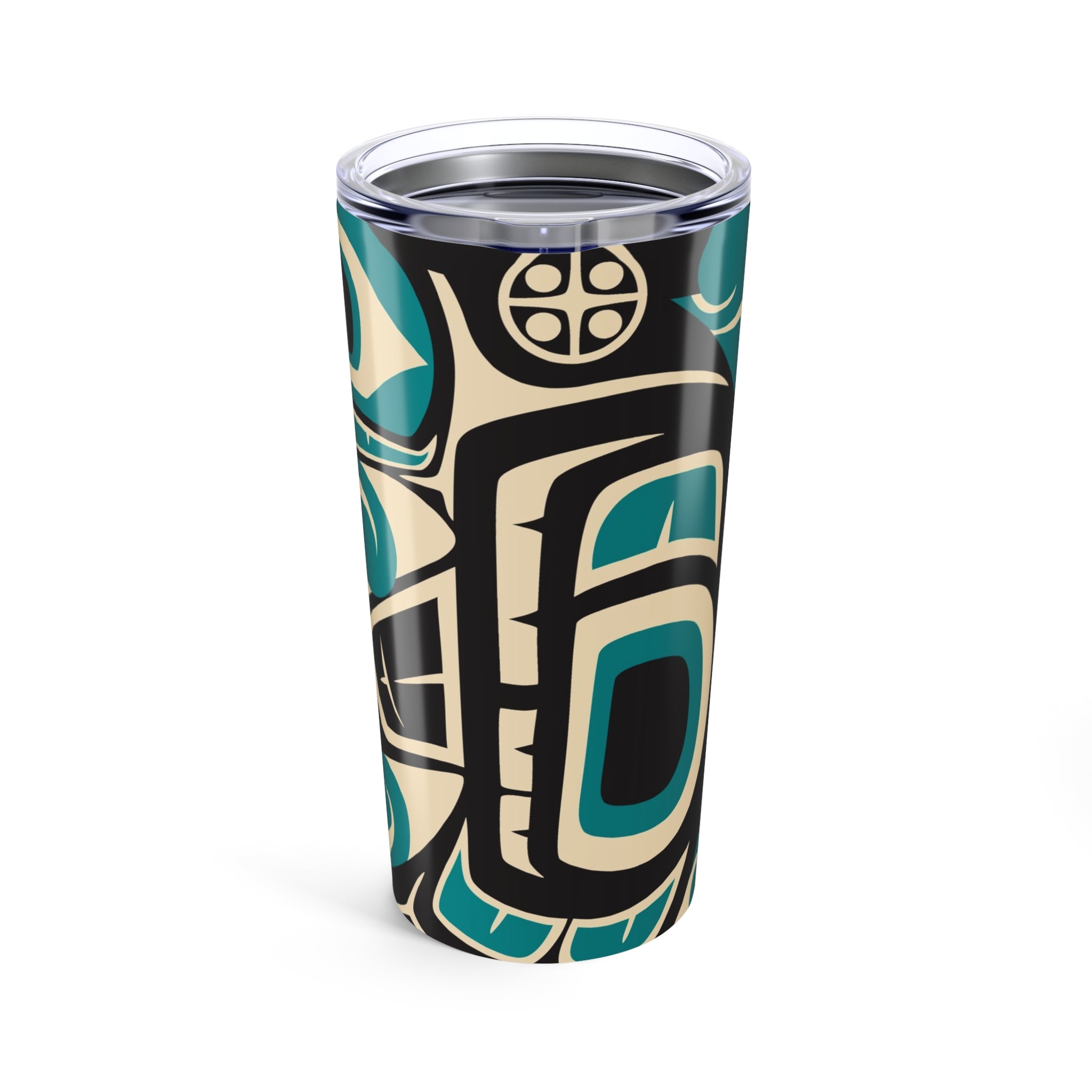 20 oz. Stainless Steel Tumbler w/ Lid - Classic Tribal Orca - Northern Spiritlines™