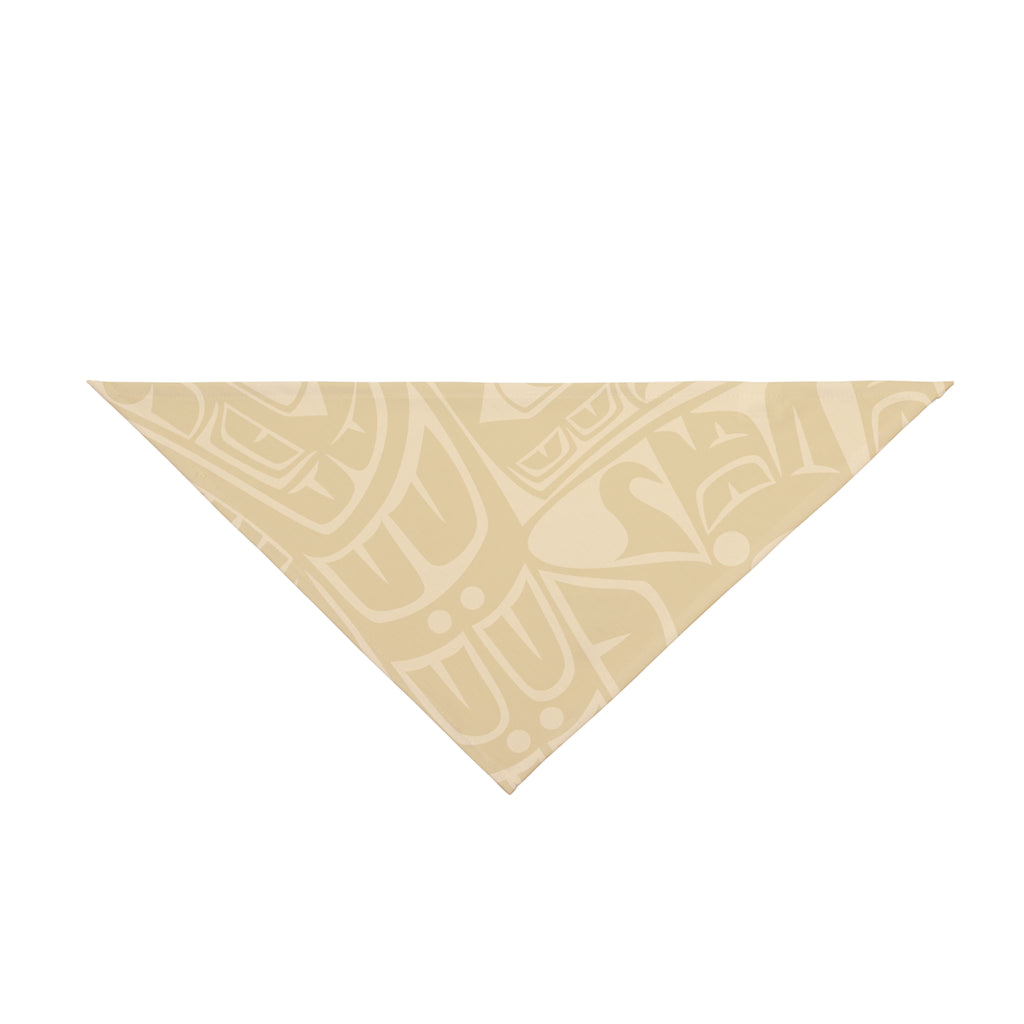 Pet Bandana - Classic Tribal Print (Beige/Gold) - Northern Spiritlines™