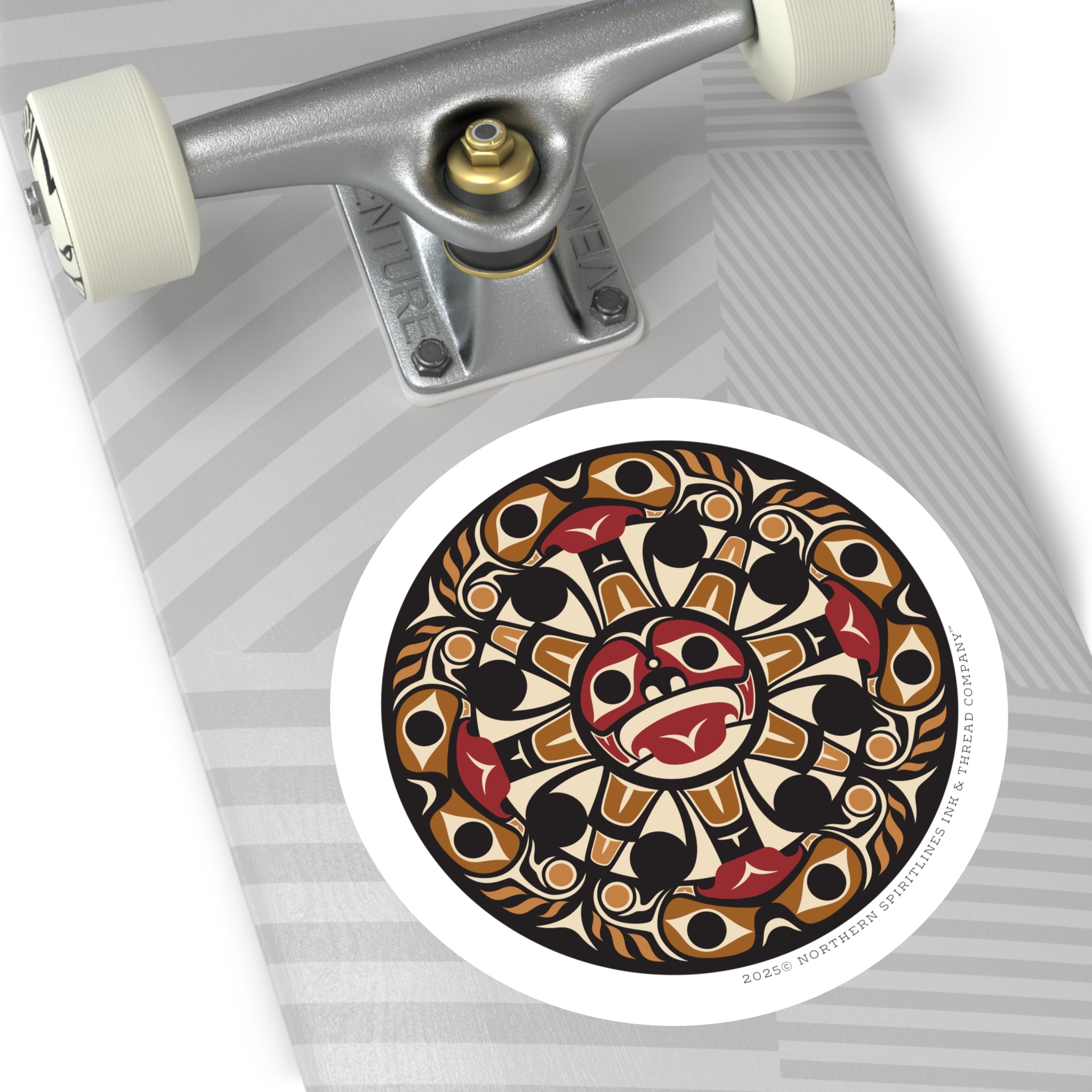 Vinyl Sticker Indoor/Outdoor - Round Tribal Sun - Northern Spiritlines™