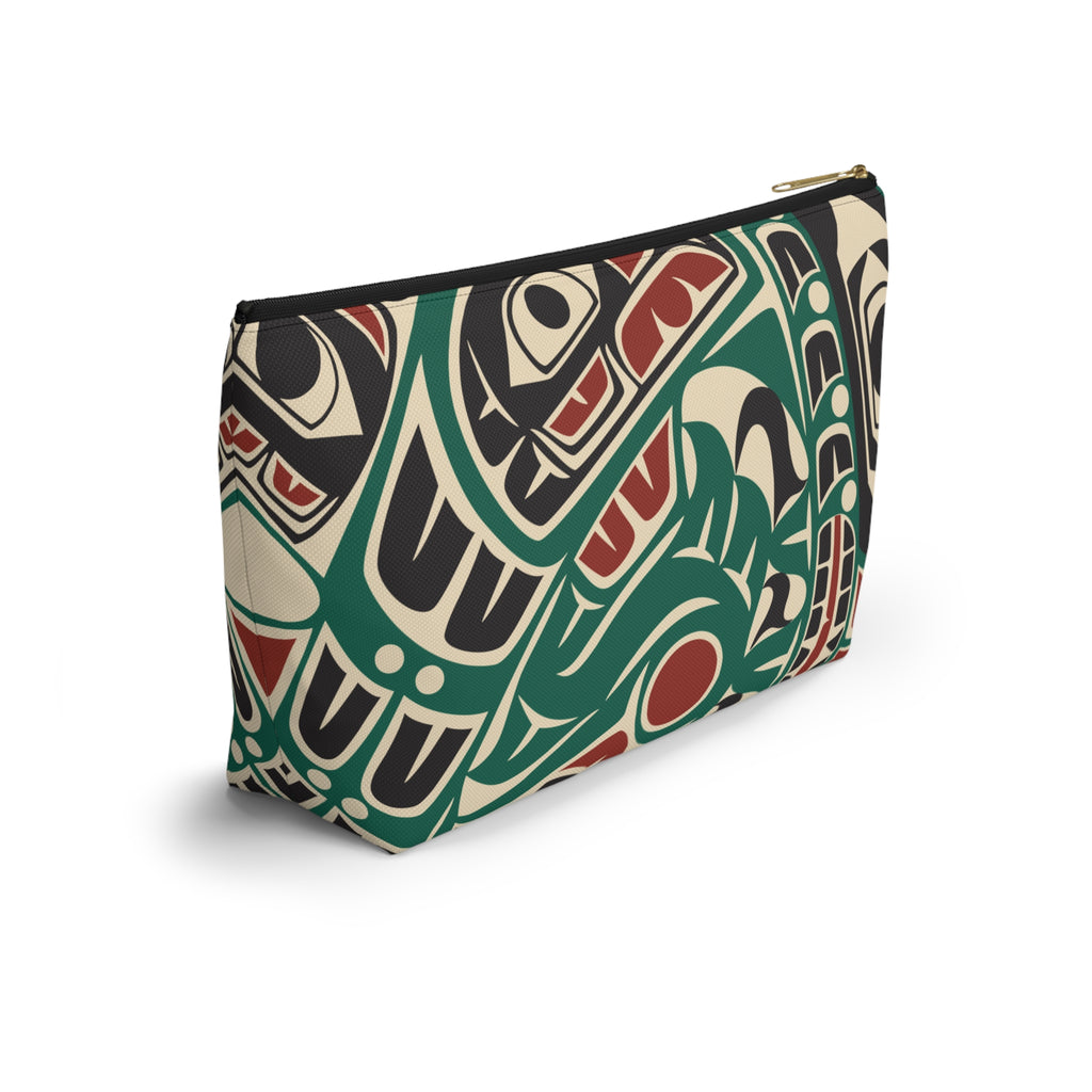 Travel Accessory Zipper Pouch - Classic Tribal Sea Monster - Northern Spiritlines™