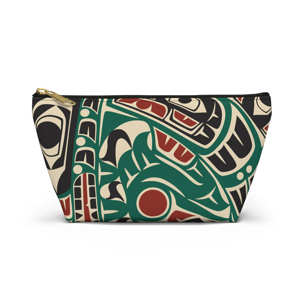 Travel Accessory Zipper Pouch - Classic Tribal Sea Monster - Northern Spiritlines™