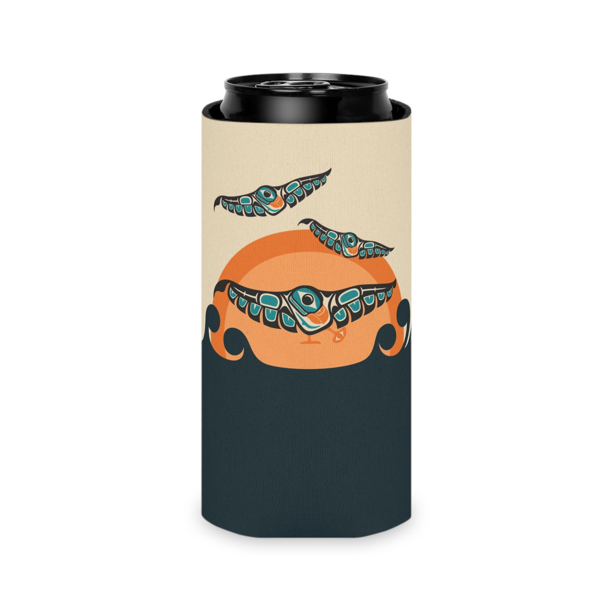 Insulated Can Cooler Koozie (Regular & Slim) Classic Tribal Puffins - Northern Spiritlines™