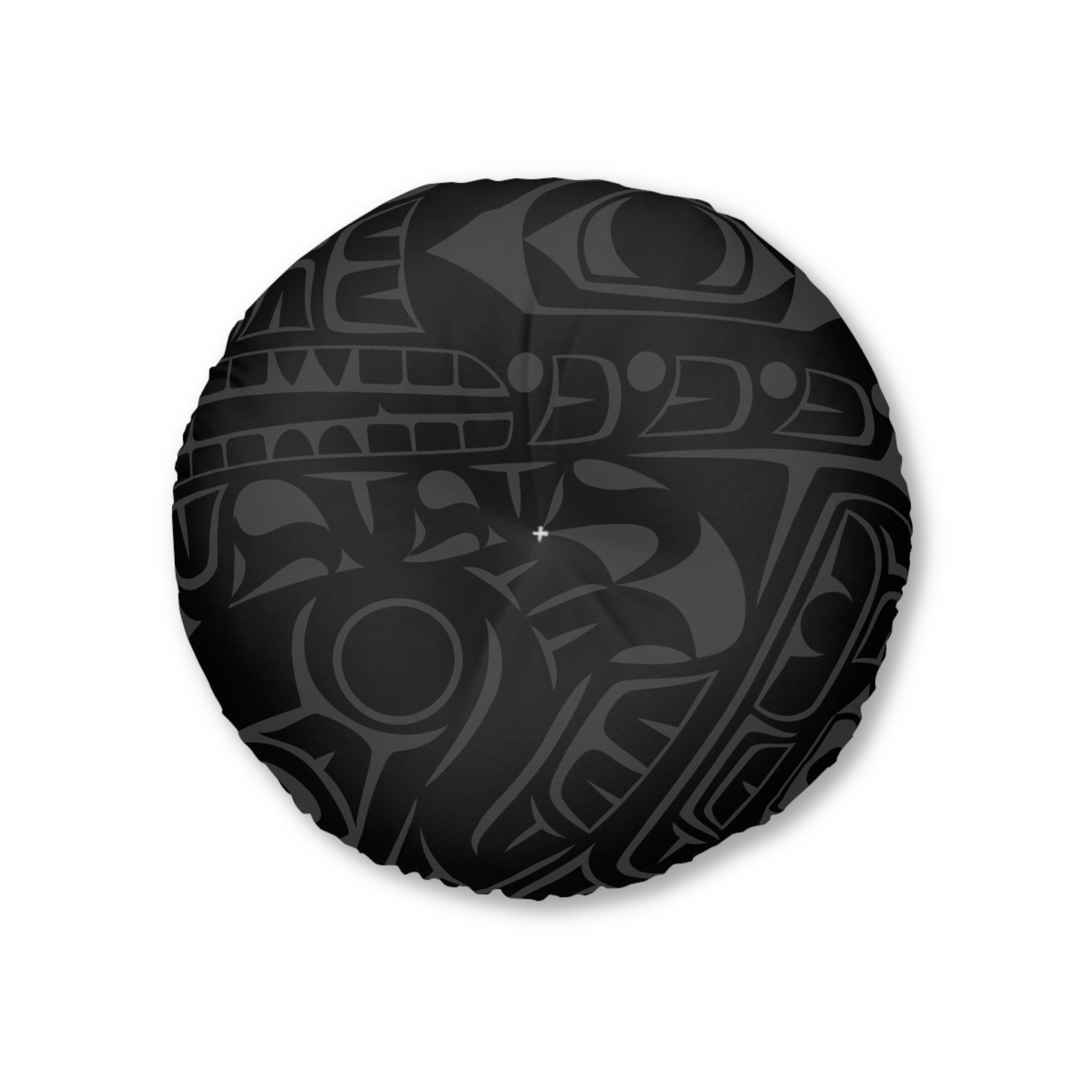NORTHERN SPIRITLINES™ SMOKY TRIBAL PRINT XL ROUND TUFTED FLOOR PILLOW