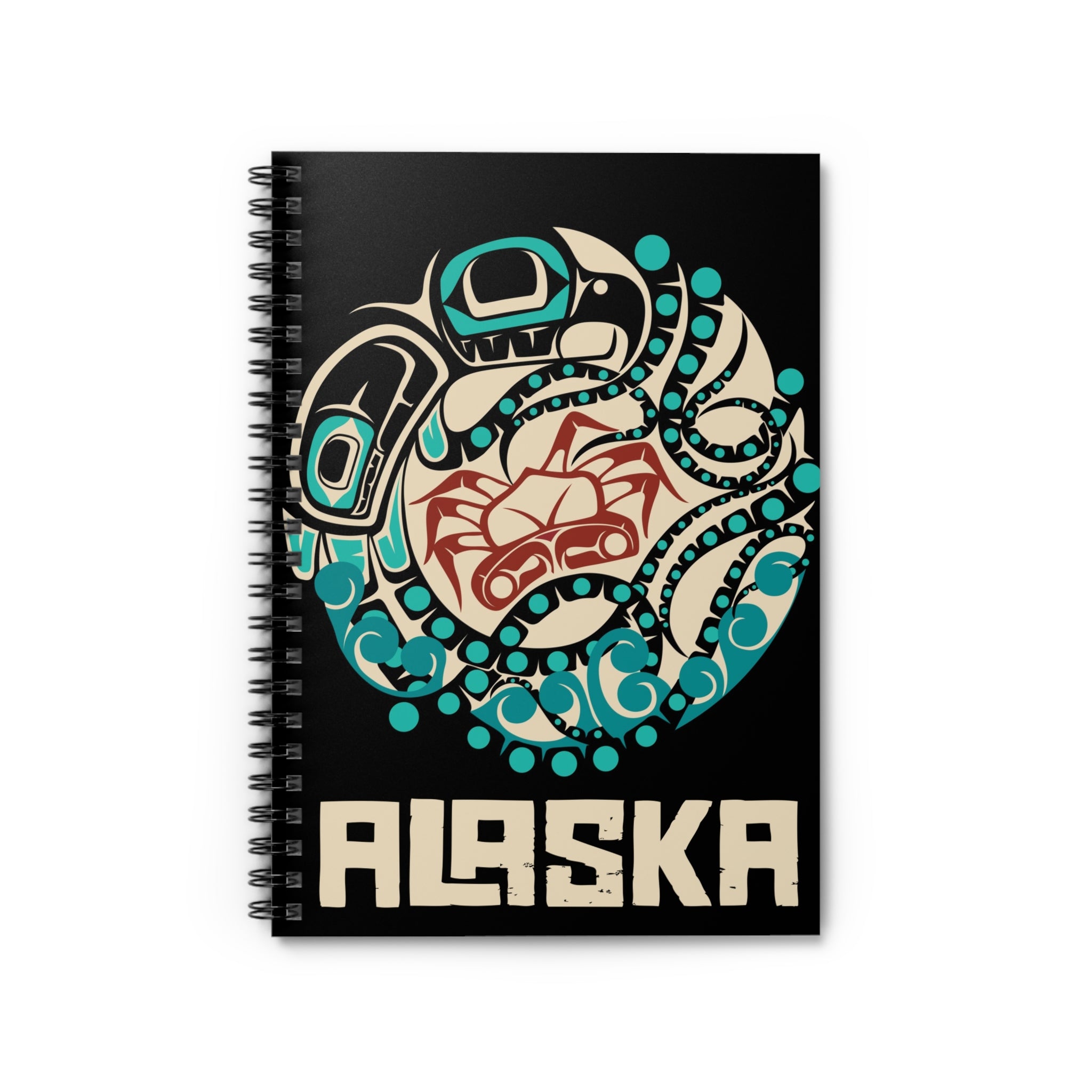 Spiral Notebook, Journal |  Alaska Tribal Octopus | Stateline™ Collection