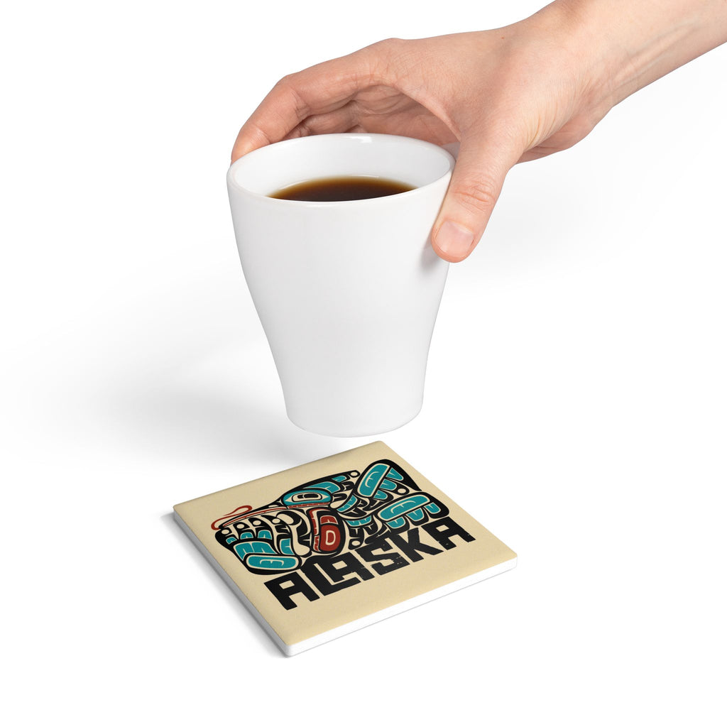 Ceramic Coaster | Alaska Tribal Hummingbird | Stateline Collection