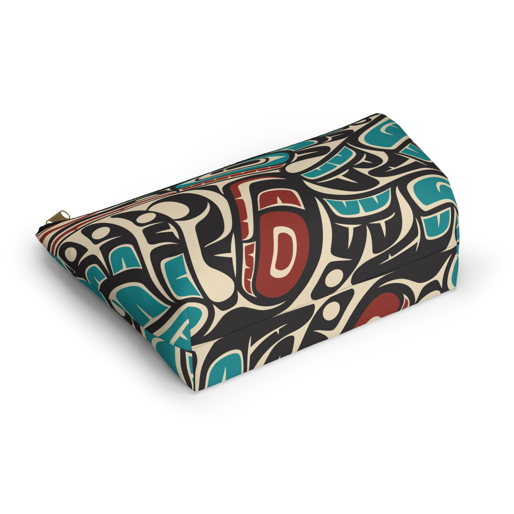 Travel Accessory Zipper Pouch - Classic Tribal Hummingbird Print - Northern Spiritlines™