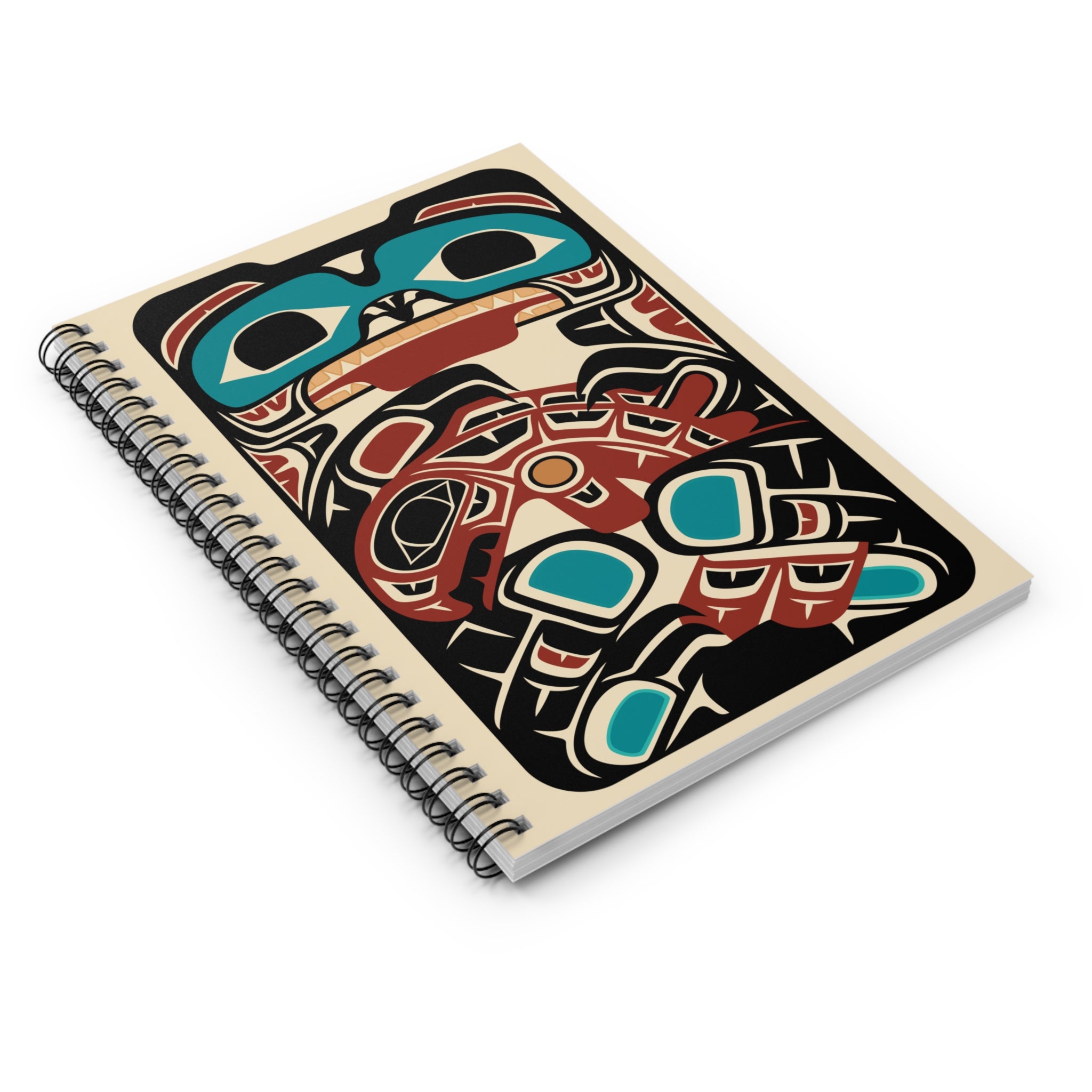 Journal - Spiral Bound | Classic Tribal Bear & Salmon | Signature Collection