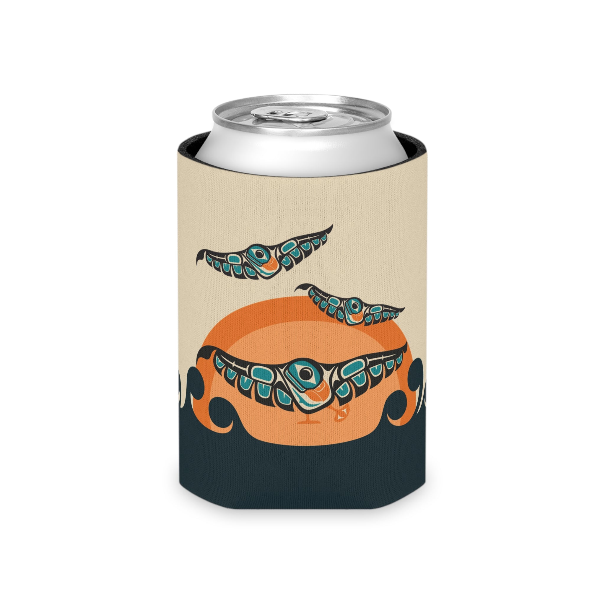 Insulated Can Cooler Koozie (Regular & Slim) Classic Tribal Puffins - Northern Spiritlines™