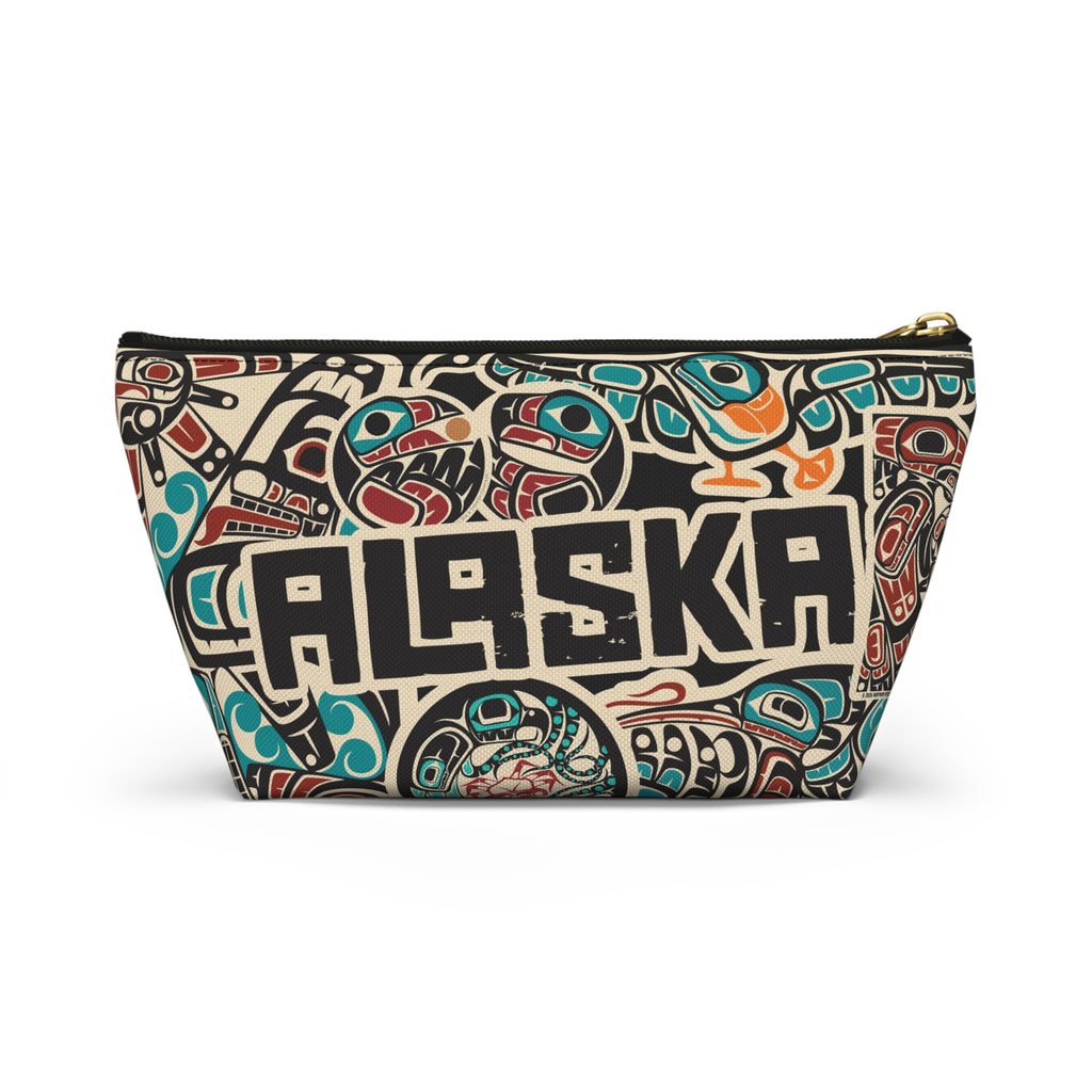 Travel Accessory Zipper Pouch - AK Sticker Bomb - AK State Line™ Collection