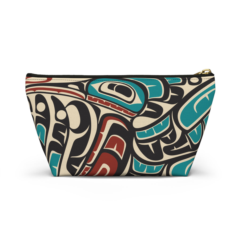 Travel Accessory Zipper Pouch - Classic Tribal Hummingbird Print - Northern Spiritlines™