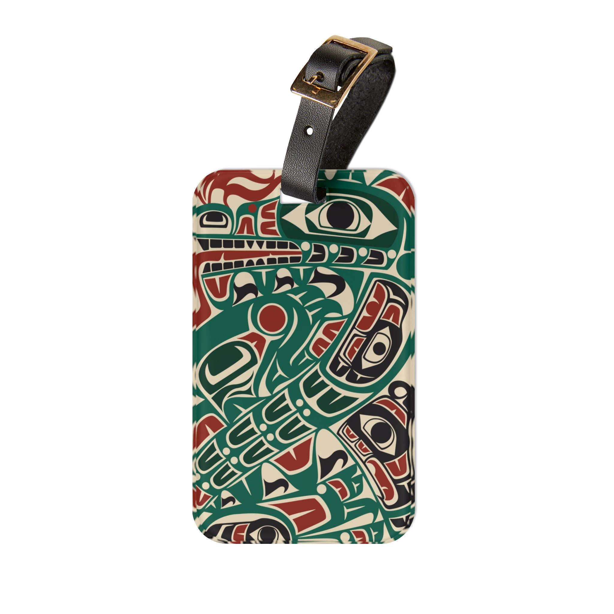 Acrylic Luggage Tag - Classic Tribal Sea Monster - Northern Spiritlines™