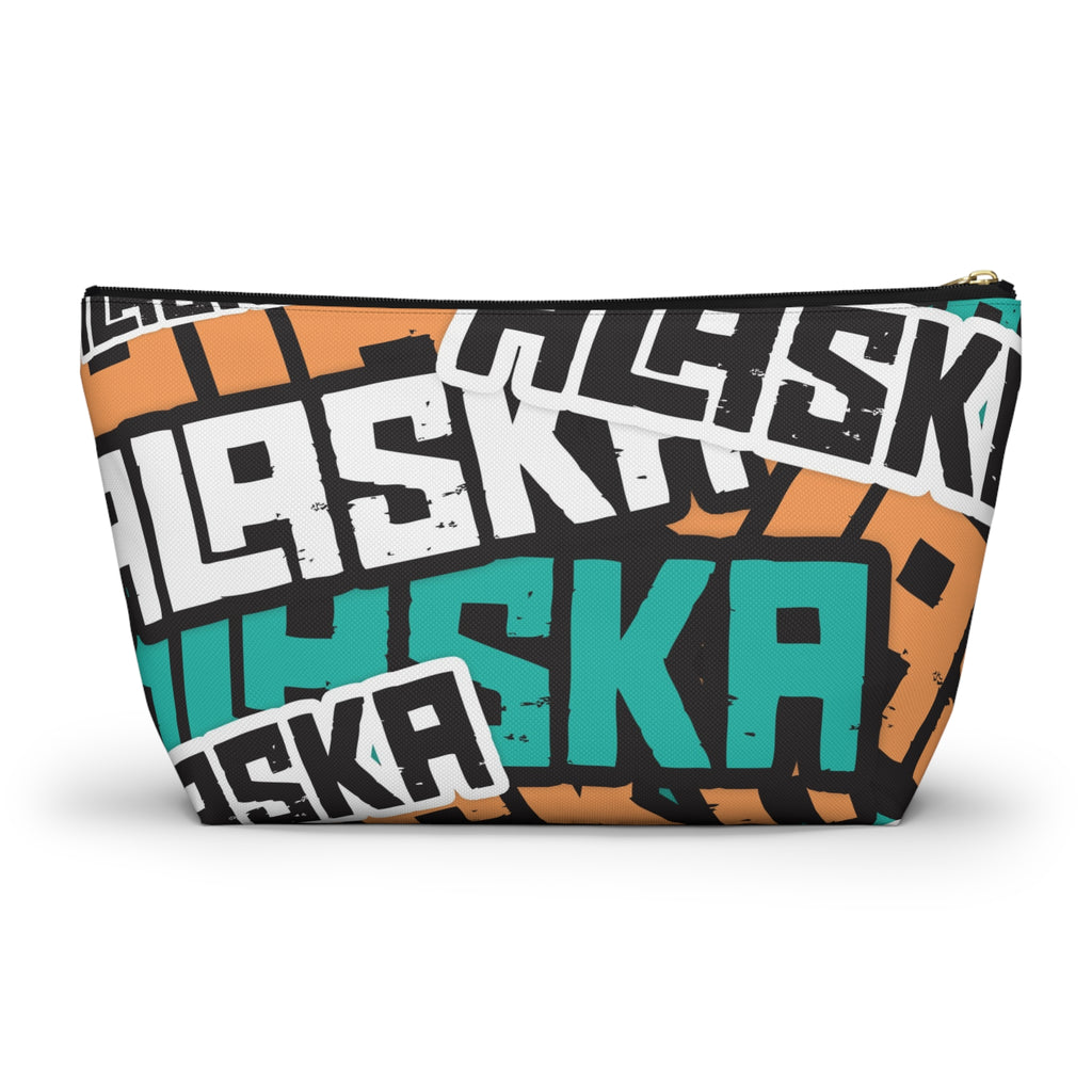 Travel Accessory Zipper Pouch - AK Sticker Bomb - AK State Line™ Collection