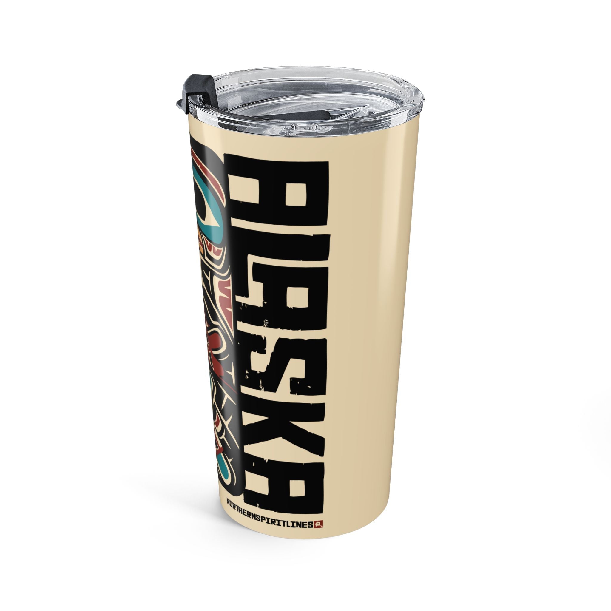 20 oz. Travel Tumbler | Alaska Bear & Salmon | Stateline™ Collection