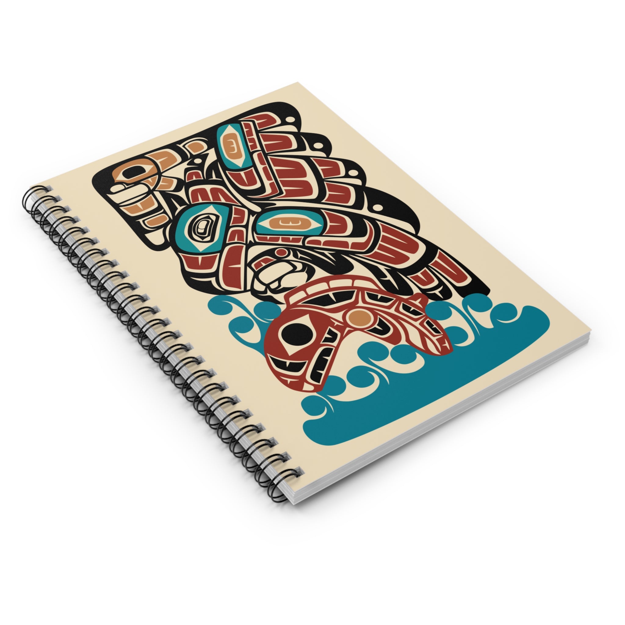 Journal - Spiral Bound | Classic Tribal Eagle & Salmon | Signature Collection