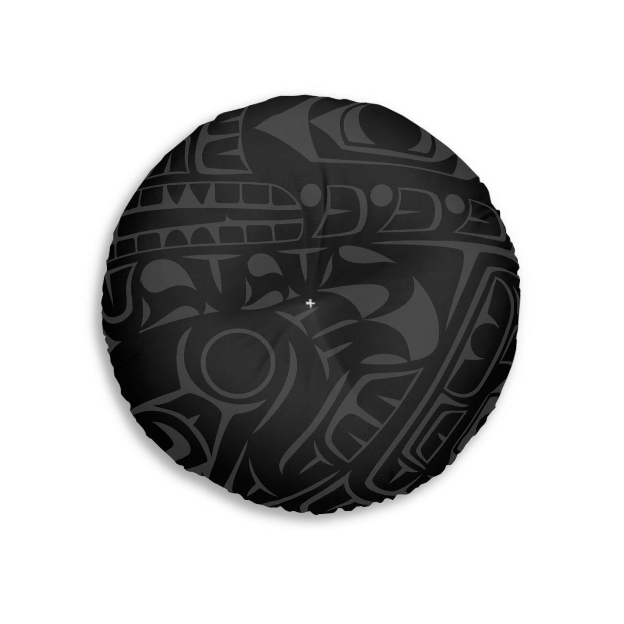 NORTHERN SPIRITLINES™ SMOKY TRIBAL PRINT XL ROUND TUFTED FLOOR PILLOW