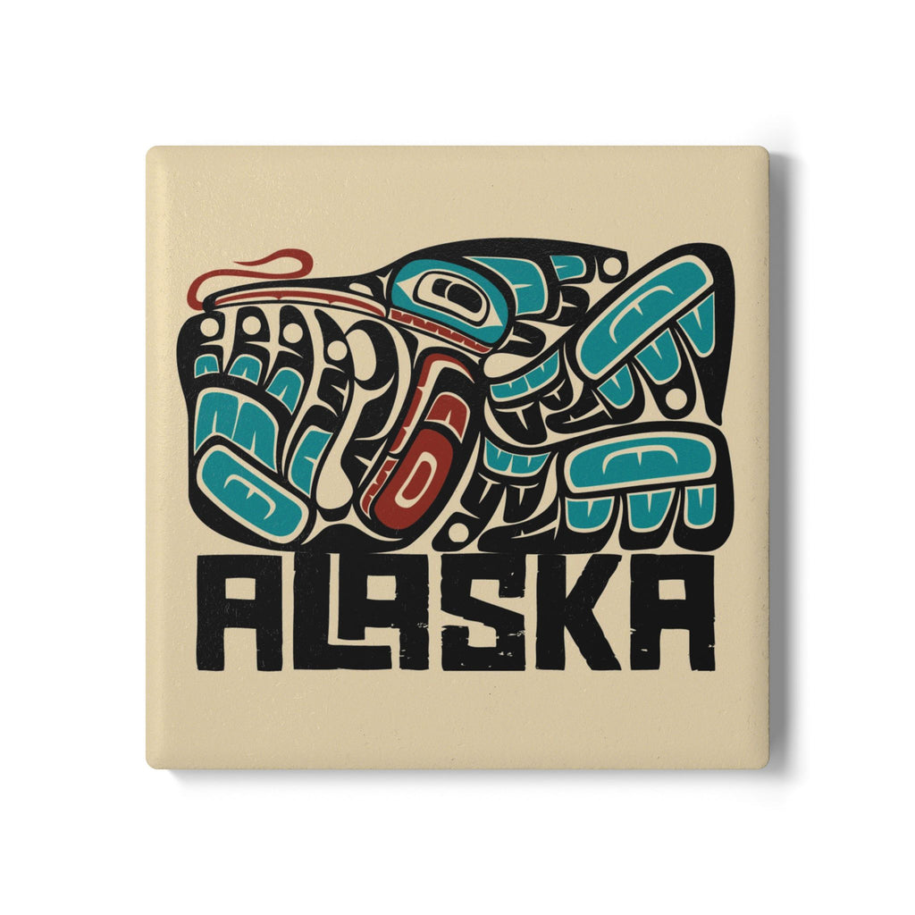 Ceramic Coaster | Alaska Tribal Hummingbird | Stateline Collection