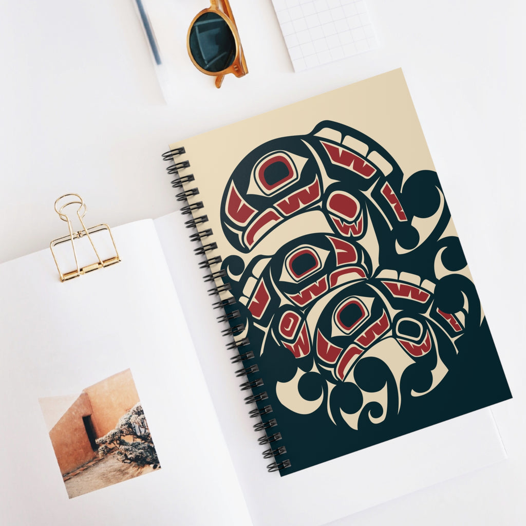 Journal - Spiral Bound | Classic Tribal Salmon | Signature Collection