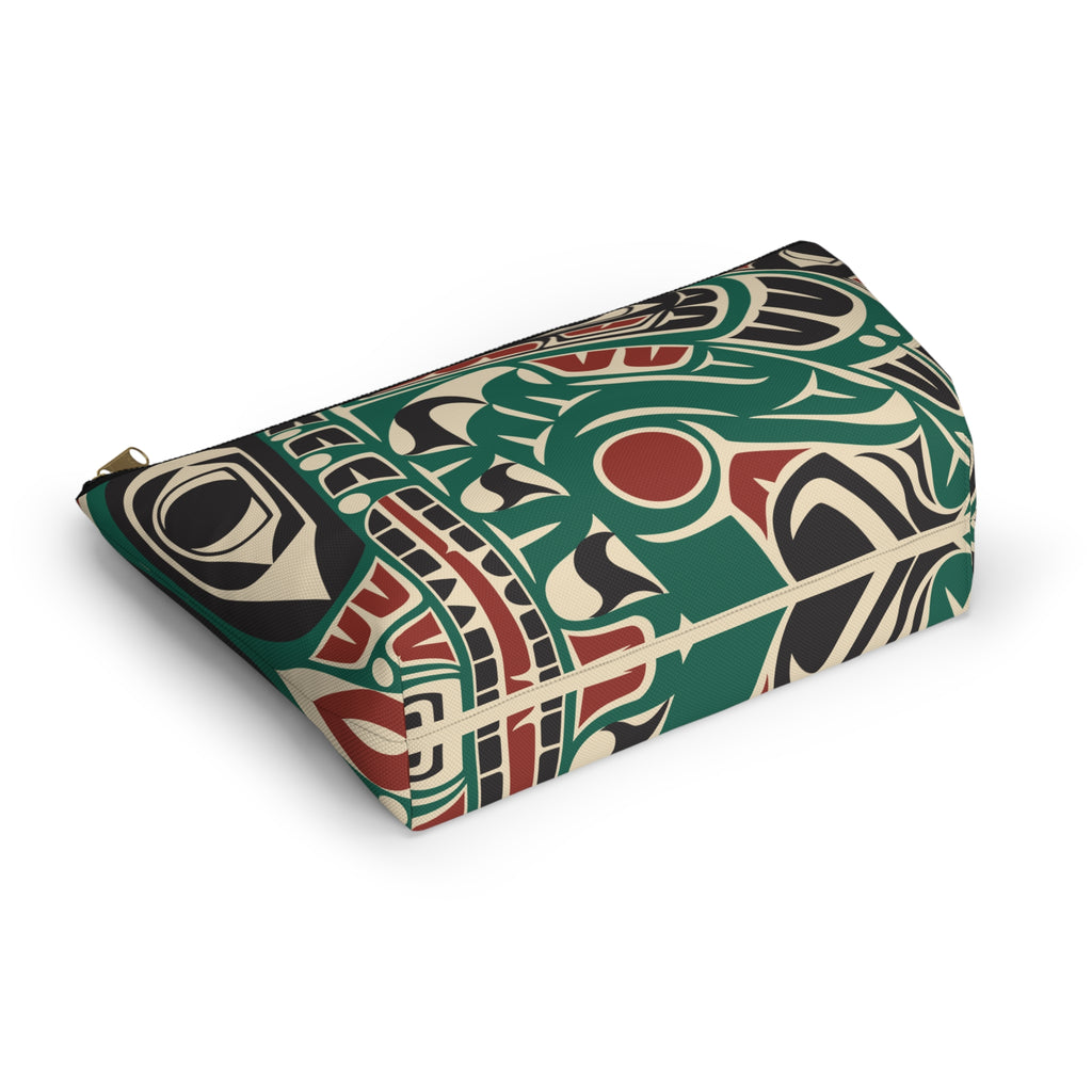 Travel Accessory Zipper Pouch - Classic Tribal Sea Monster - Northern Spiritlines™