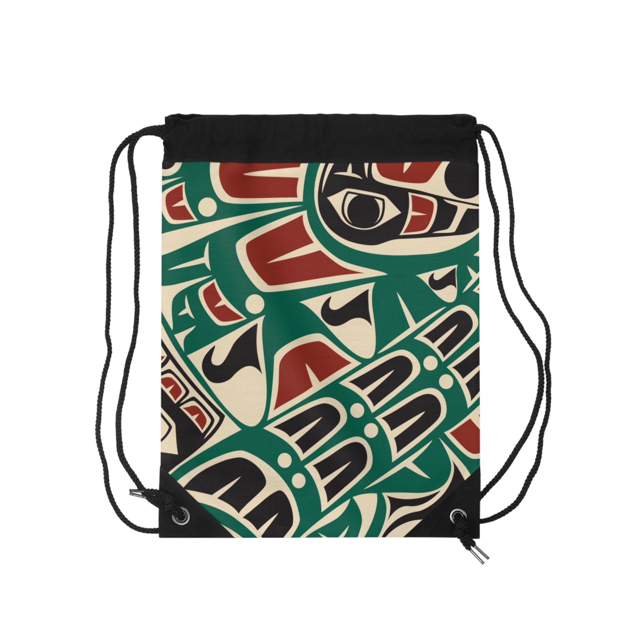 Drawstring Bag - Classic Tribal Sea Monster - Northern Spiritlines™
