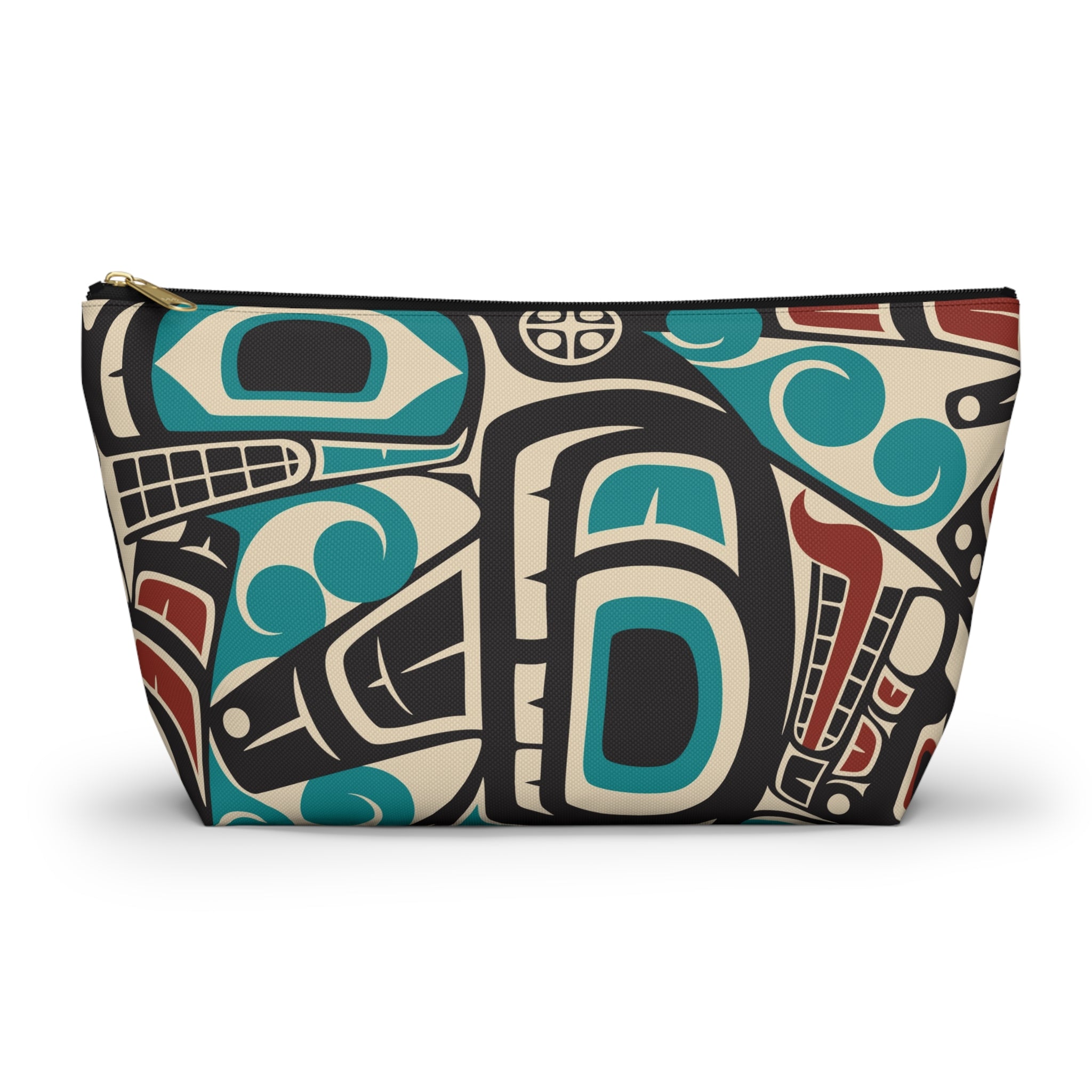 Travel Accessory Zipper Pouch - Classic Tribal Orca Print - Northern Spiritlines™