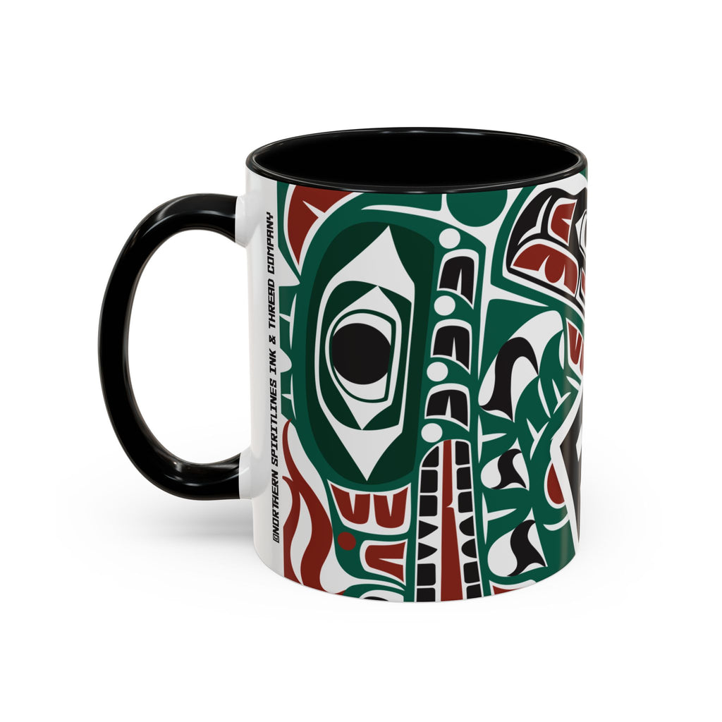 11 oz. Coffee Mug - Alaska Tribal Sea Monster - AK State Line™ Collection