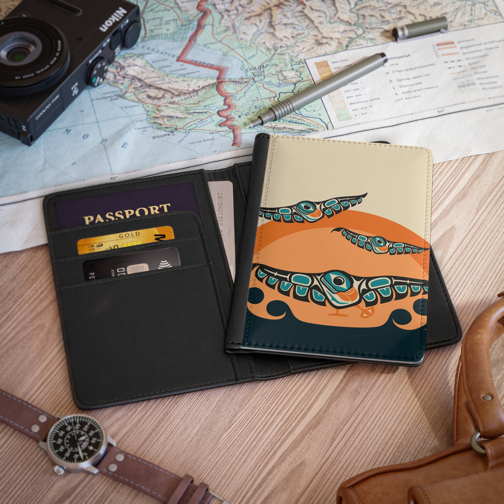 Passport Cover - Classic Tribal Puffins - Northern Spiritlines™