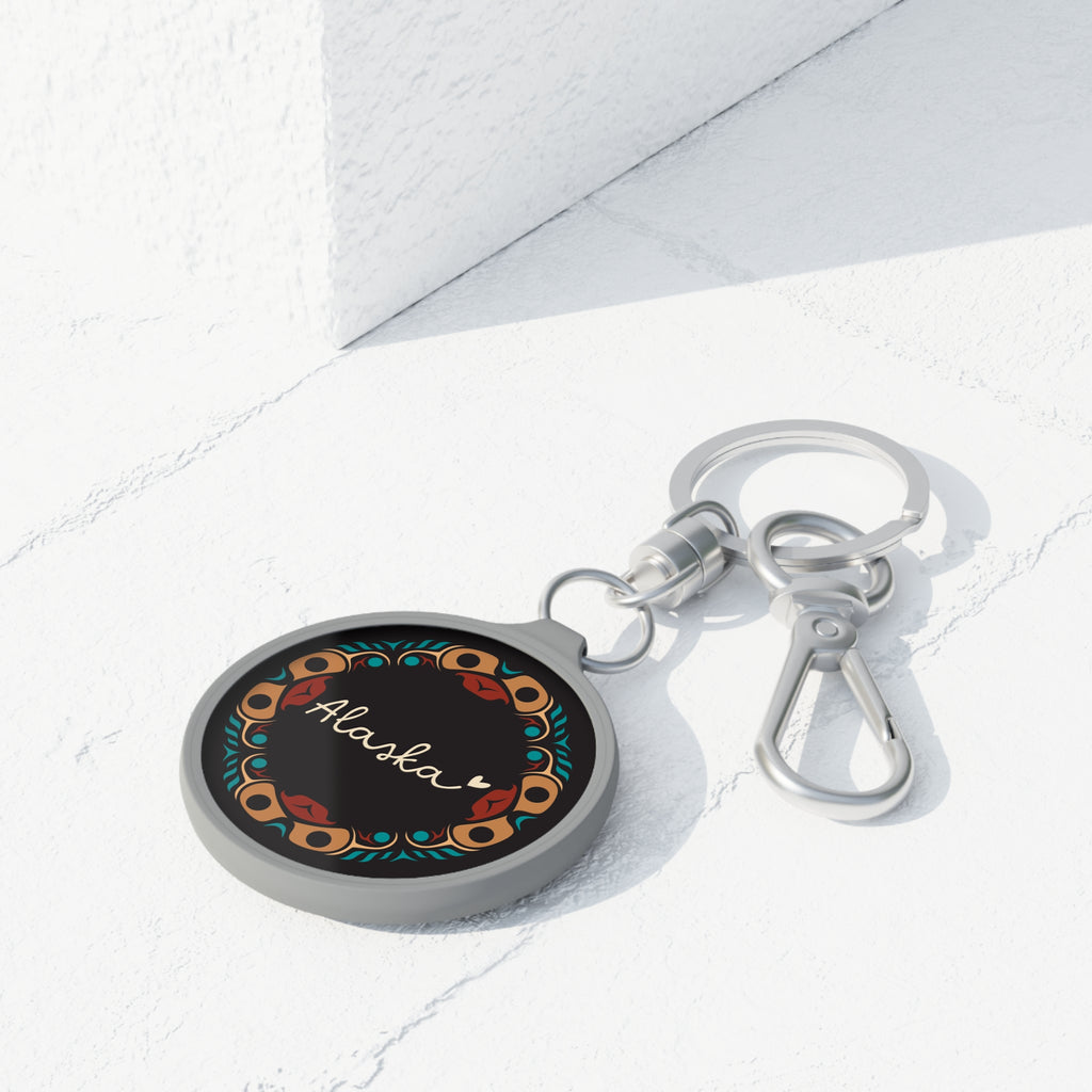 Keychain - Classic Tribal Band w/ Alaska Script - Northern Spiritlines™