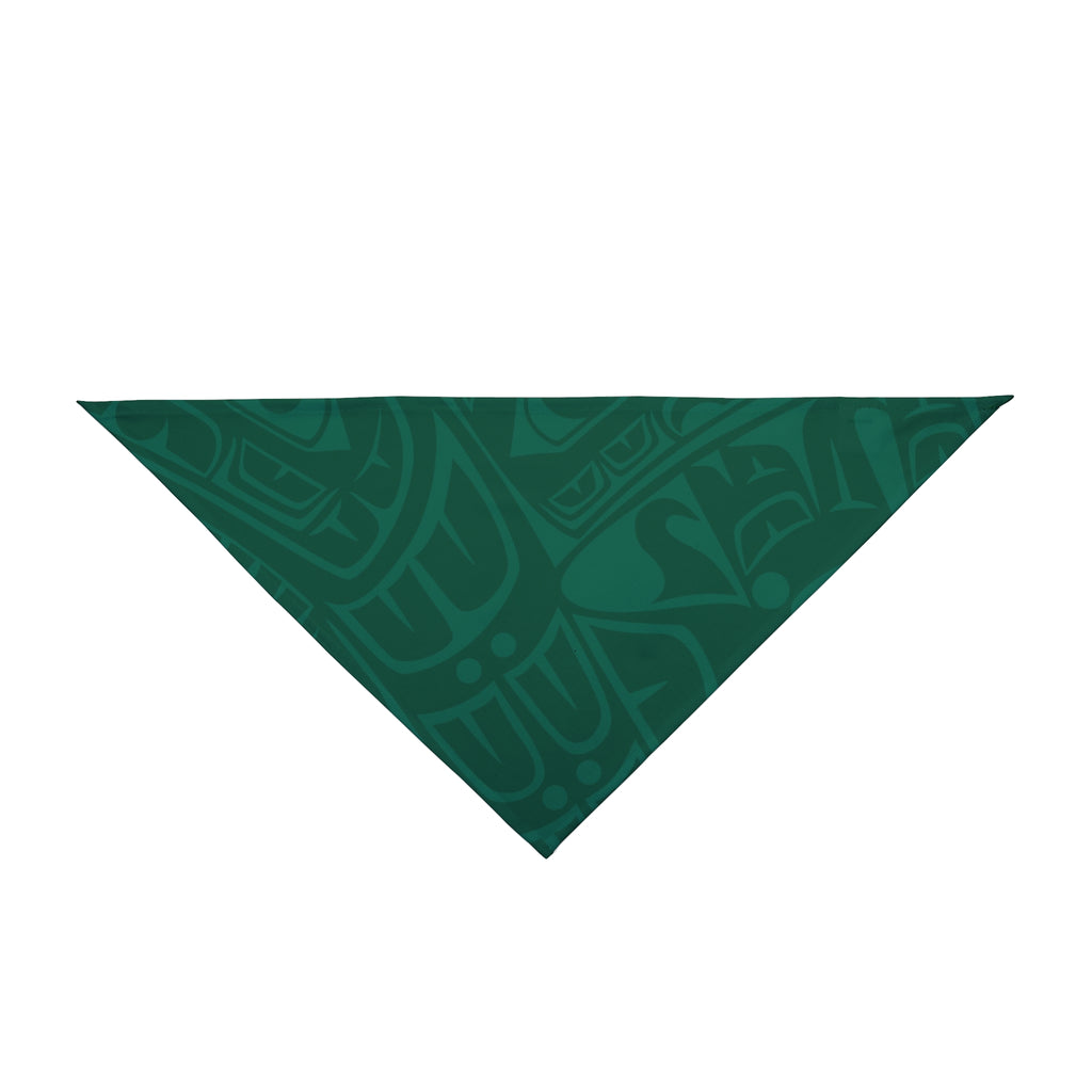 Pet Bandana - Classic Tribal Print (Green) - Northern Spiritlines™