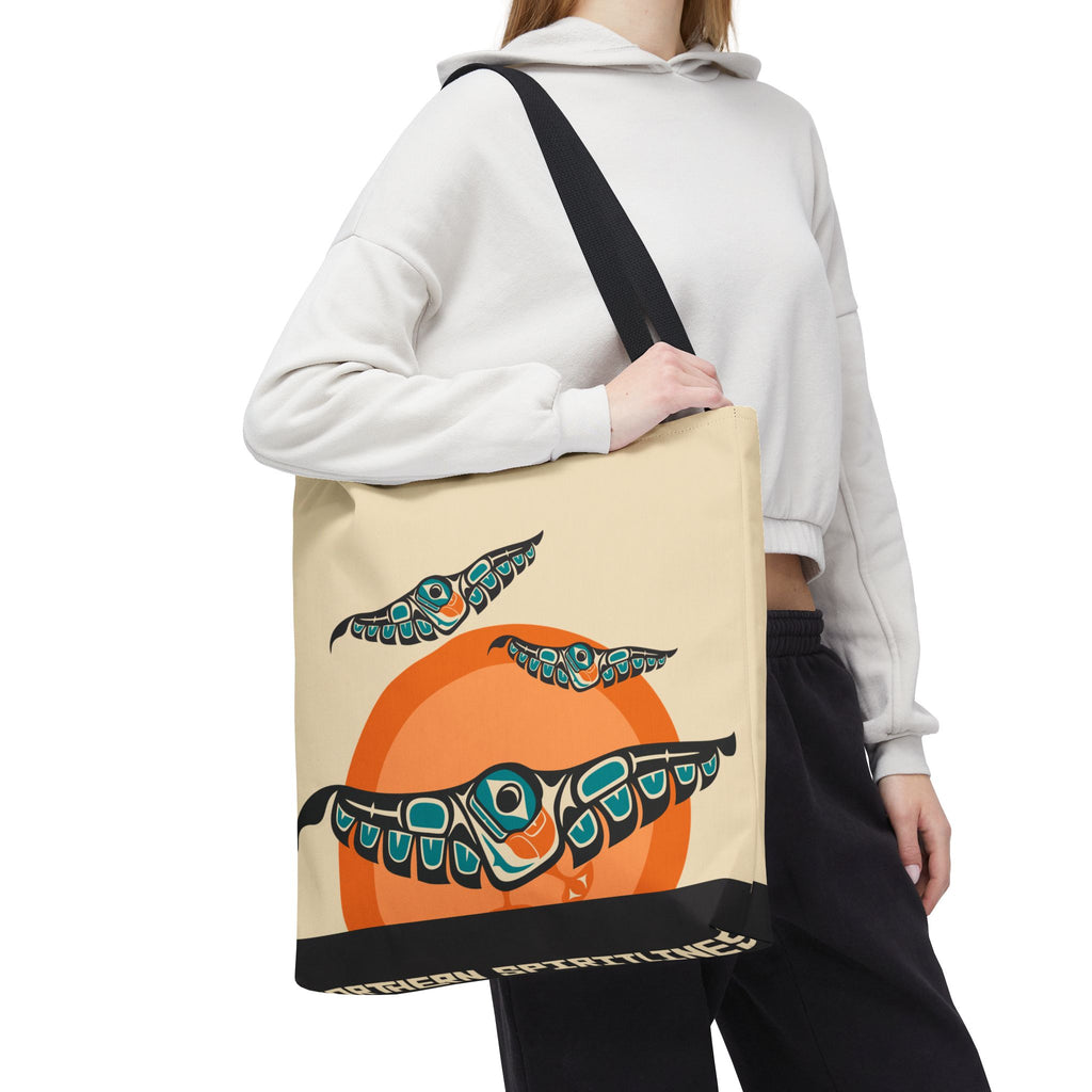 Canvas Tote Bag - Classic Tribal Puffins - Northern Spiritlines™