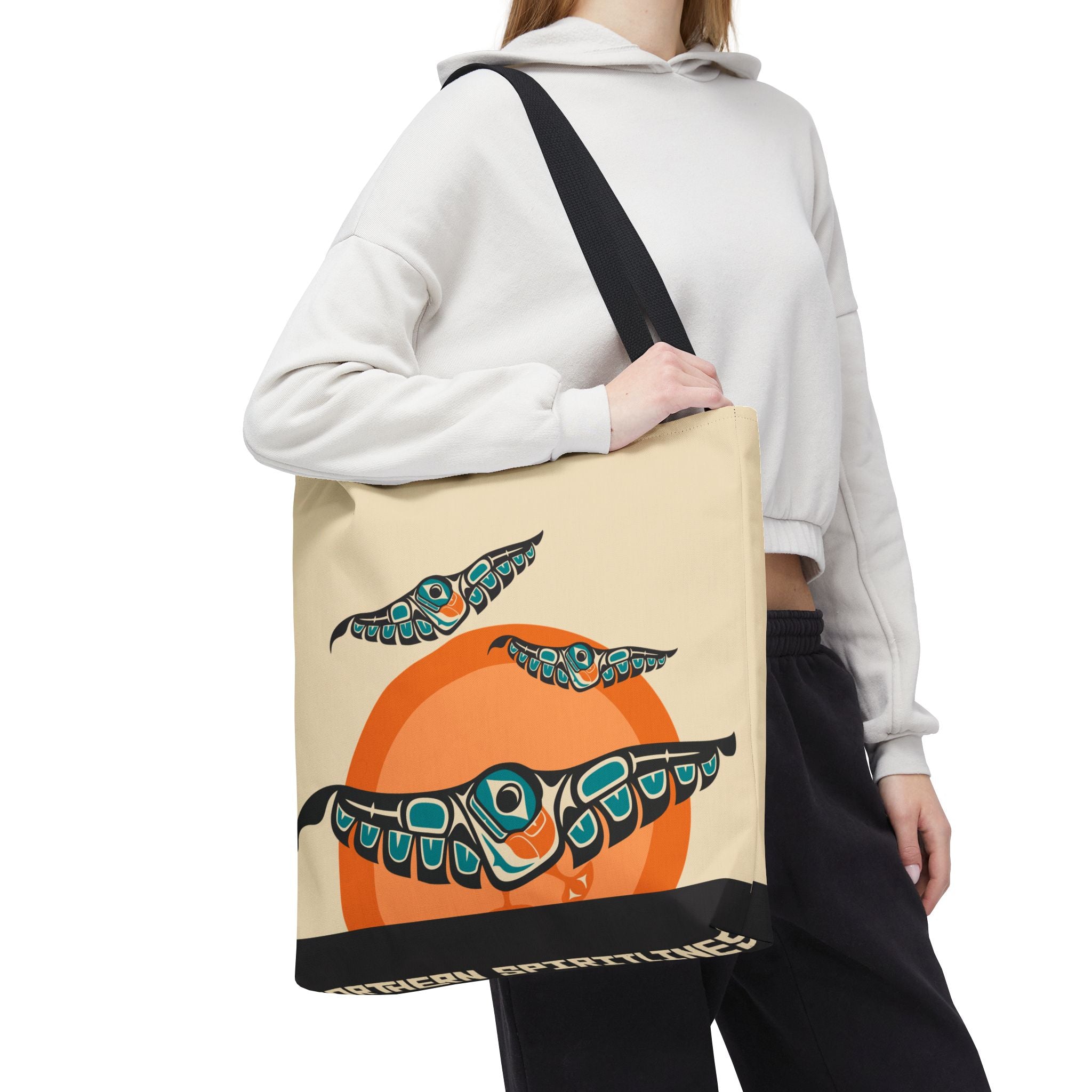 Canvas Tote Bag - Classic Tribal Puffins - Northern Spiritlines™