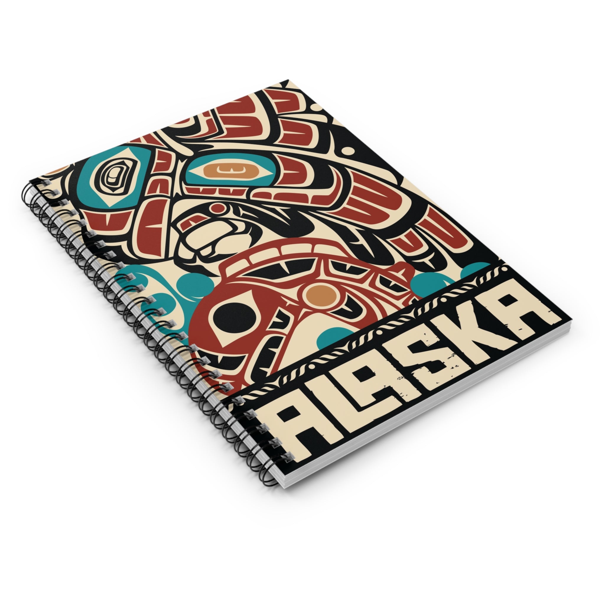 Spiral Notebook, Journal | Alaska Tribal Eagle & Salmon | Stateline™ Collection