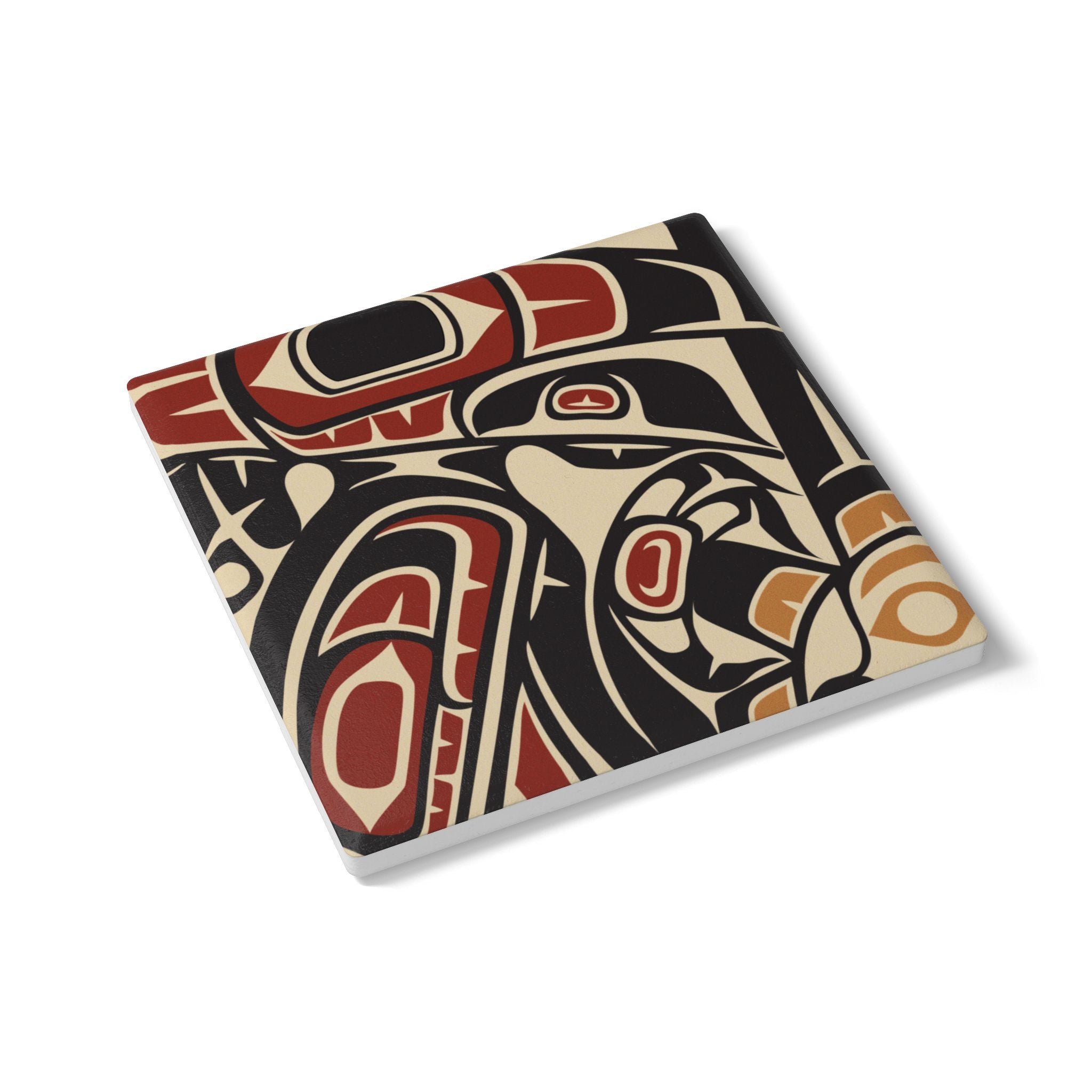 Ceramic Coaster - Classic Tribal Raven Print - Northern Spiritlines™
