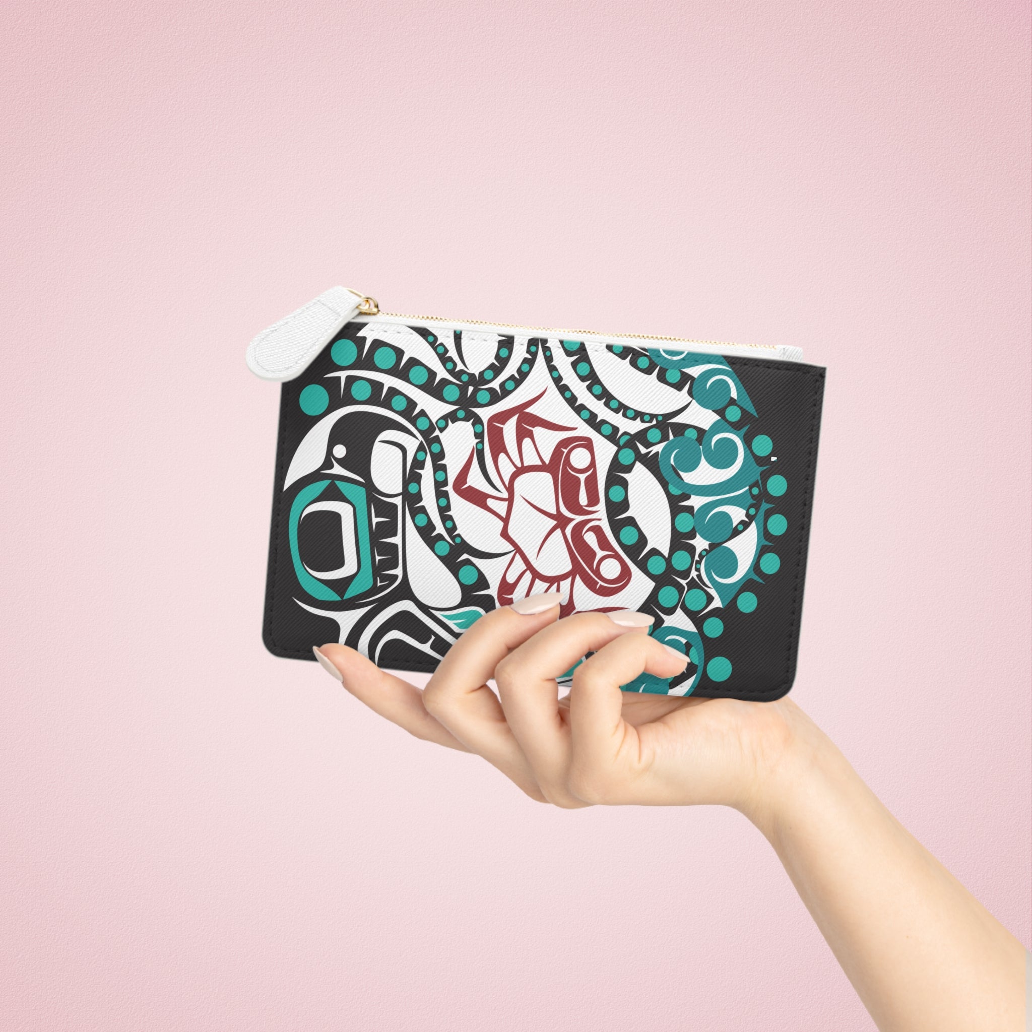 Mini Clutch Bag/Wallet - Classic Tribal Octopus - Northern Spiritlines™