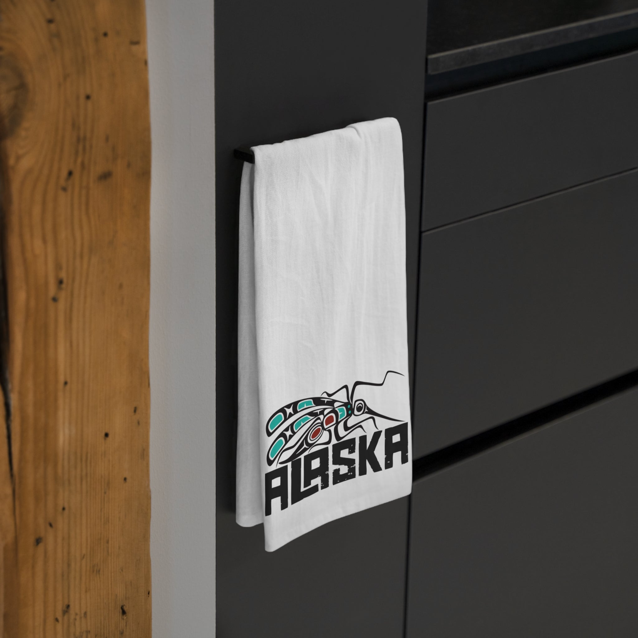 Cotton Tea Towel - Alaska Tribal Mosquito - AK State Line™ Collection