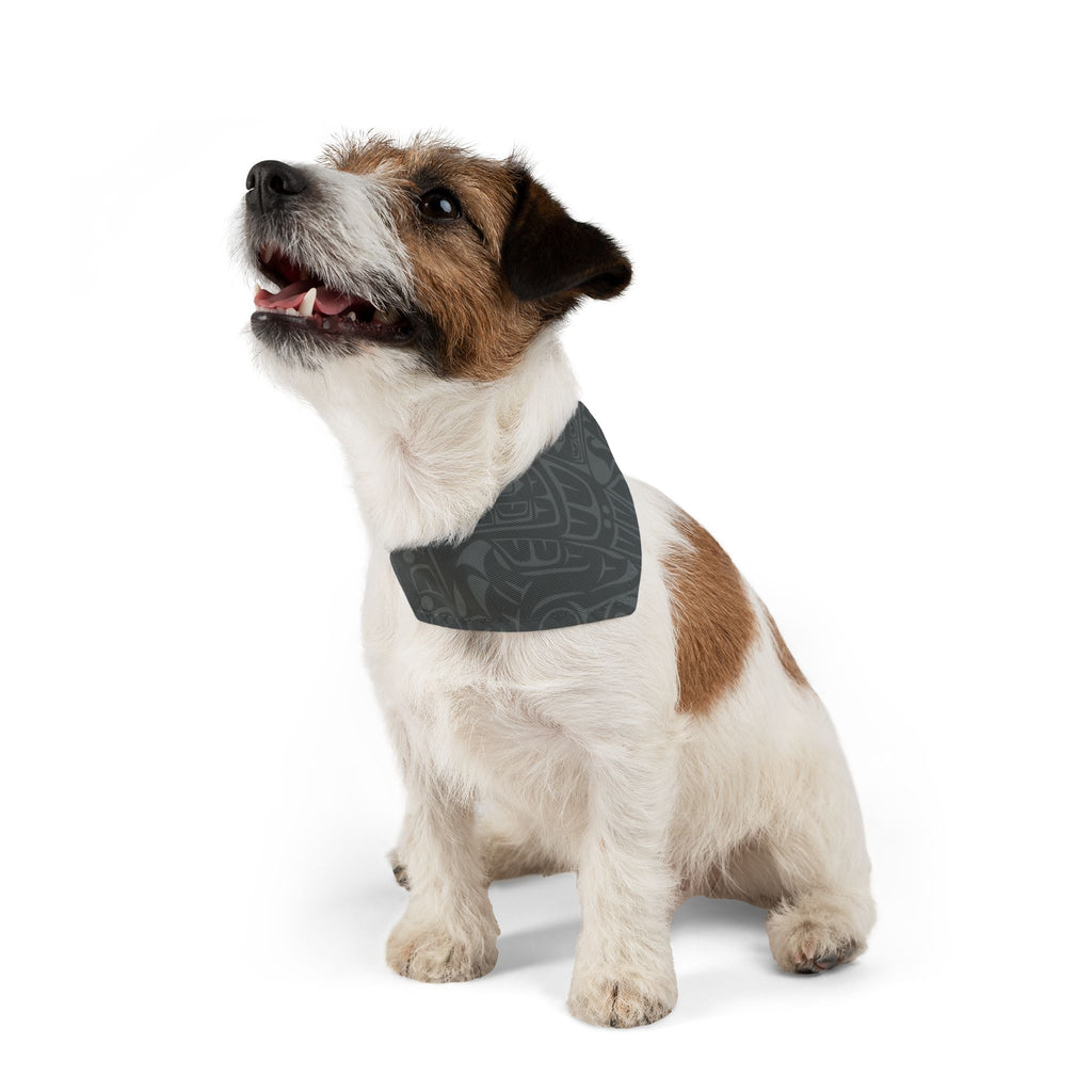 Pet Bandana Collar - Classic Tribal Print (Gray) Northern Spiritlines™